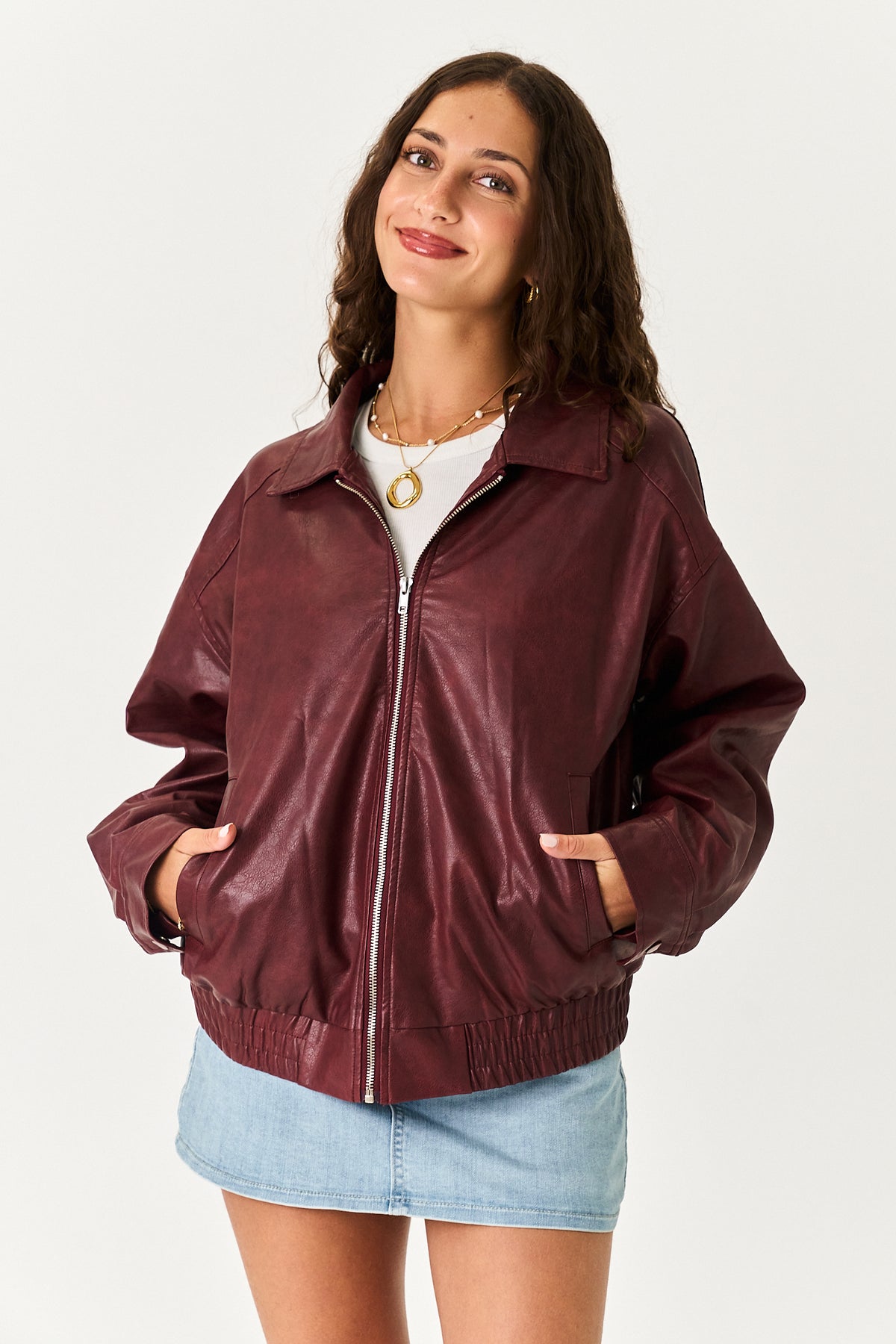 Maxine Jacket in Burgundy