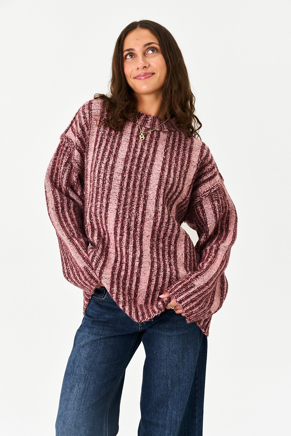 Frosted Morning Sweater in Burgundy
