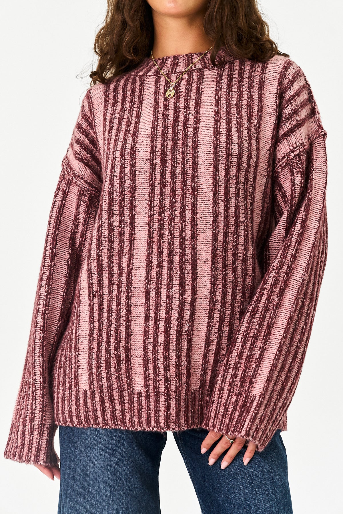 Frosted Morning Sweater in Burgundy