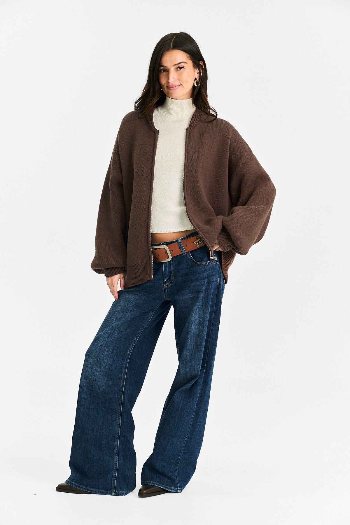 Jacie Zip Up Sweater