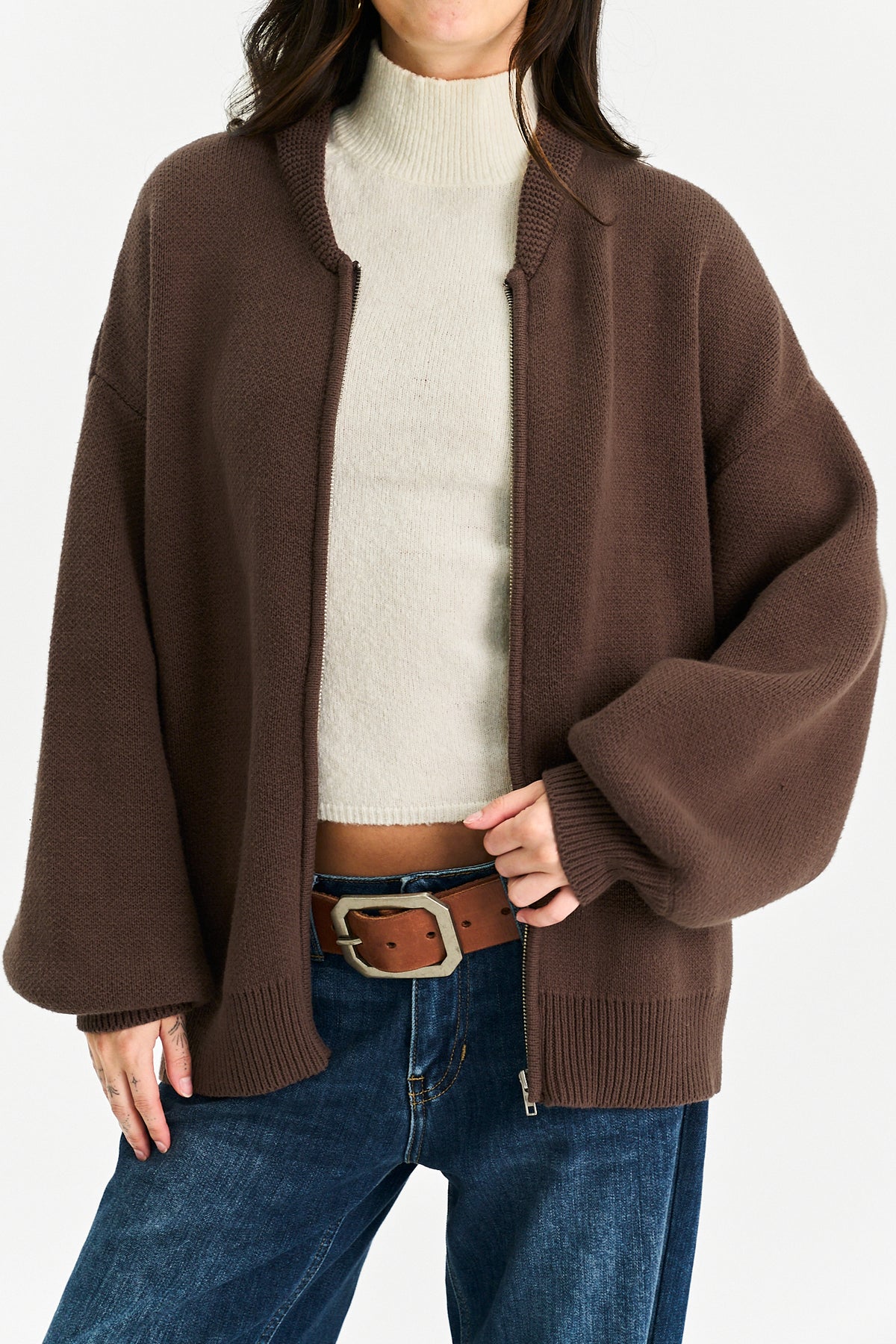 Jacie Zip Up Sweater