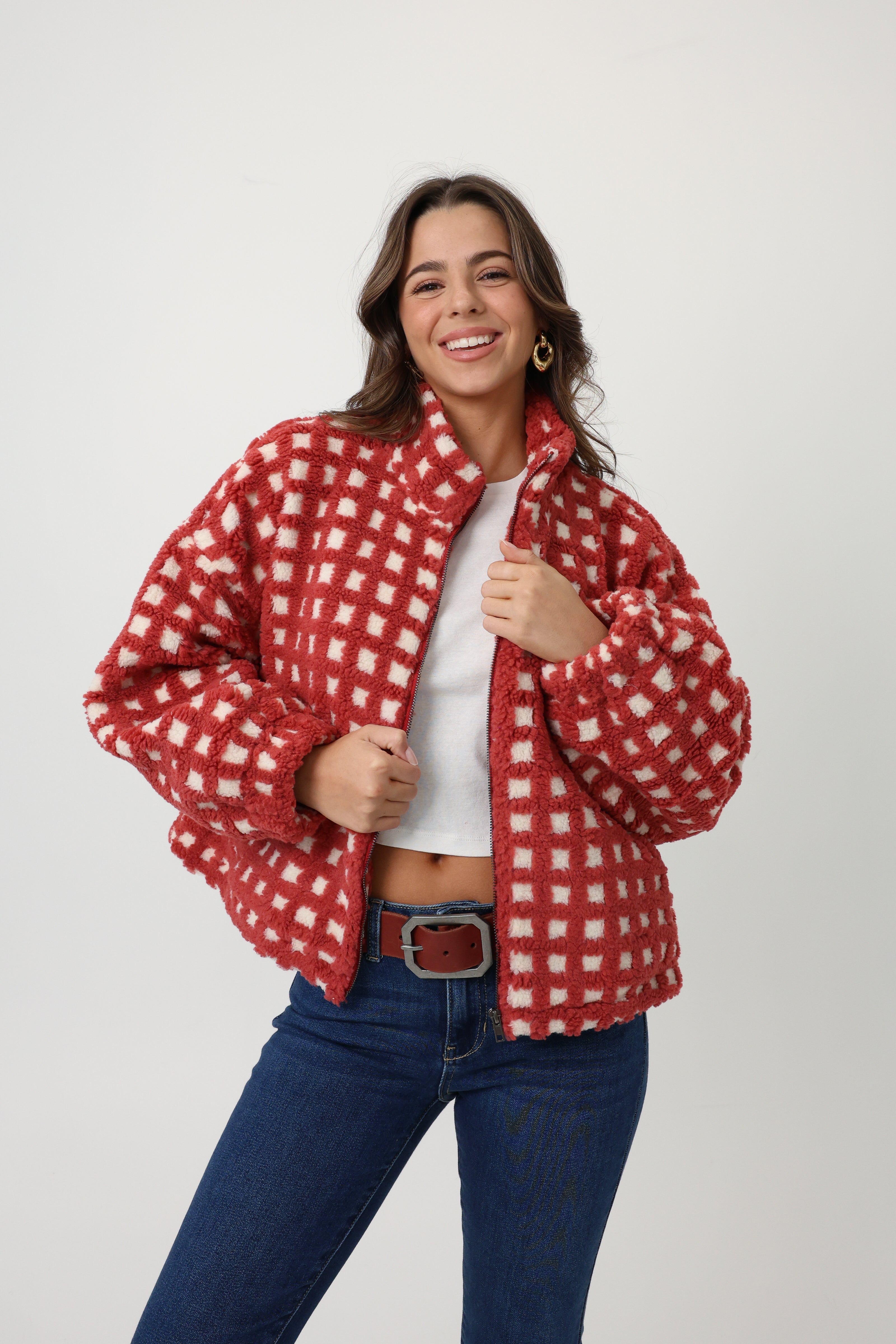Ivy Jacket in Red