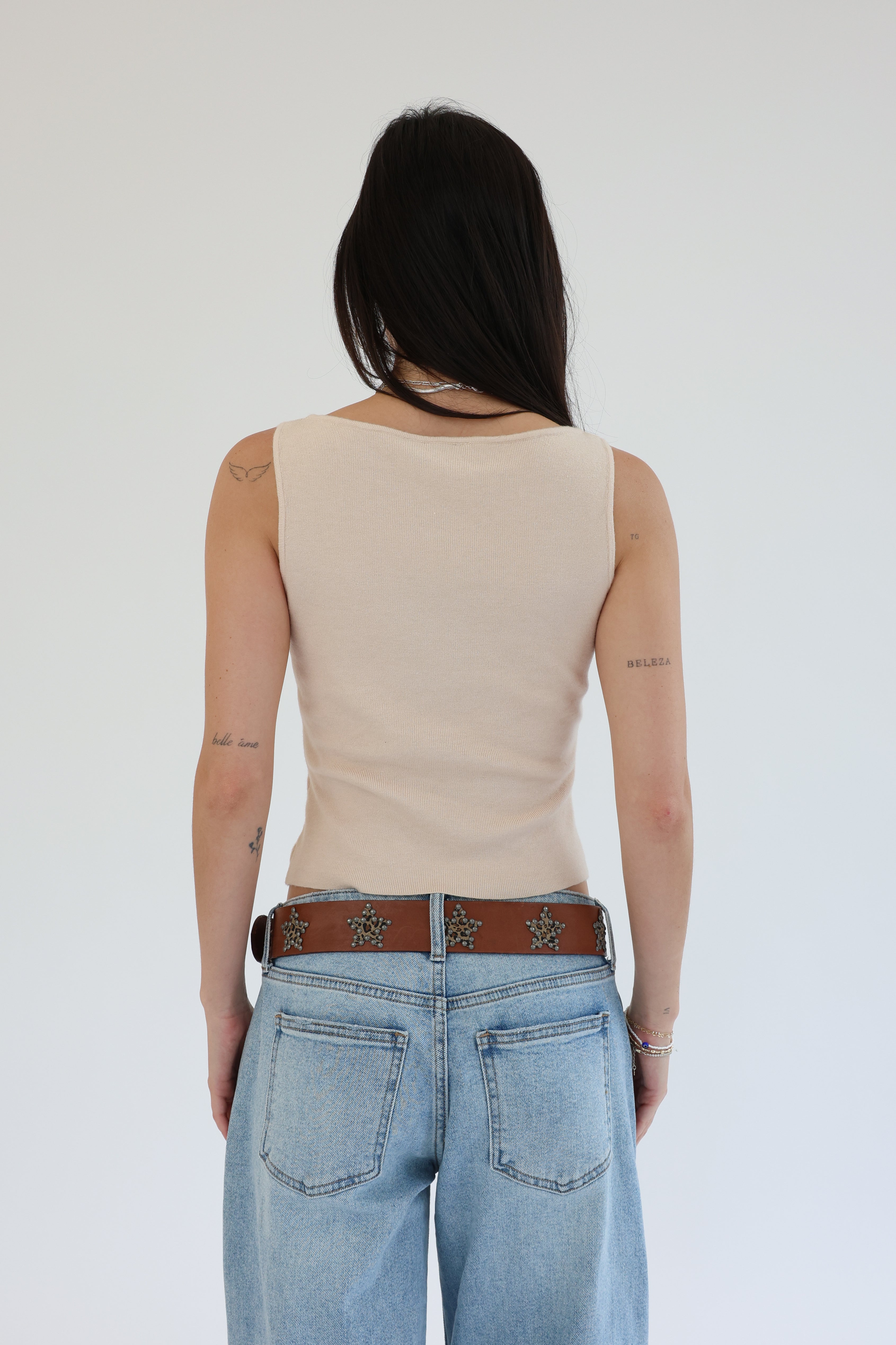 Clarke Tank in Cream