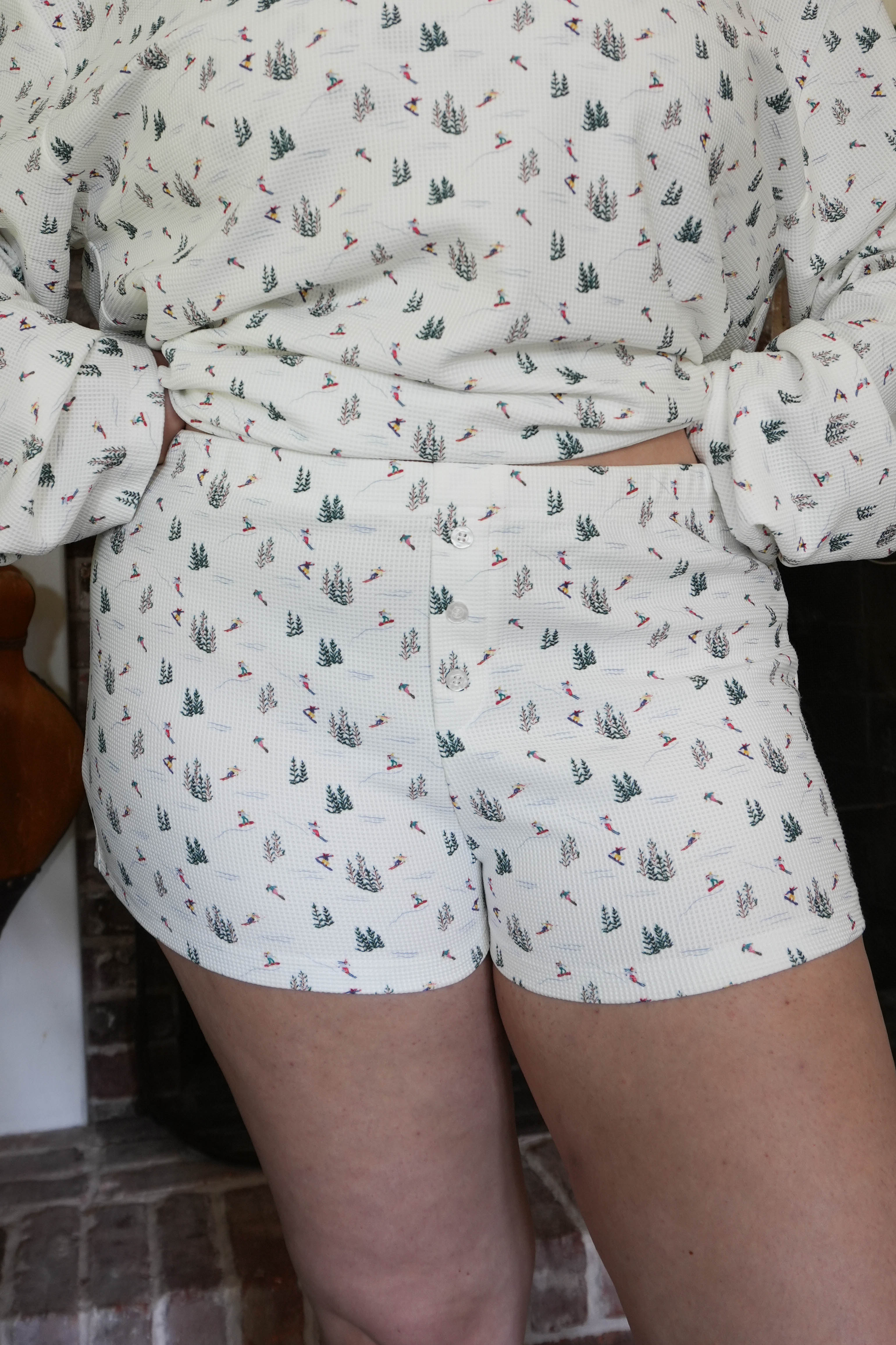 Sugar Mountain Waffle Boxer Shorts