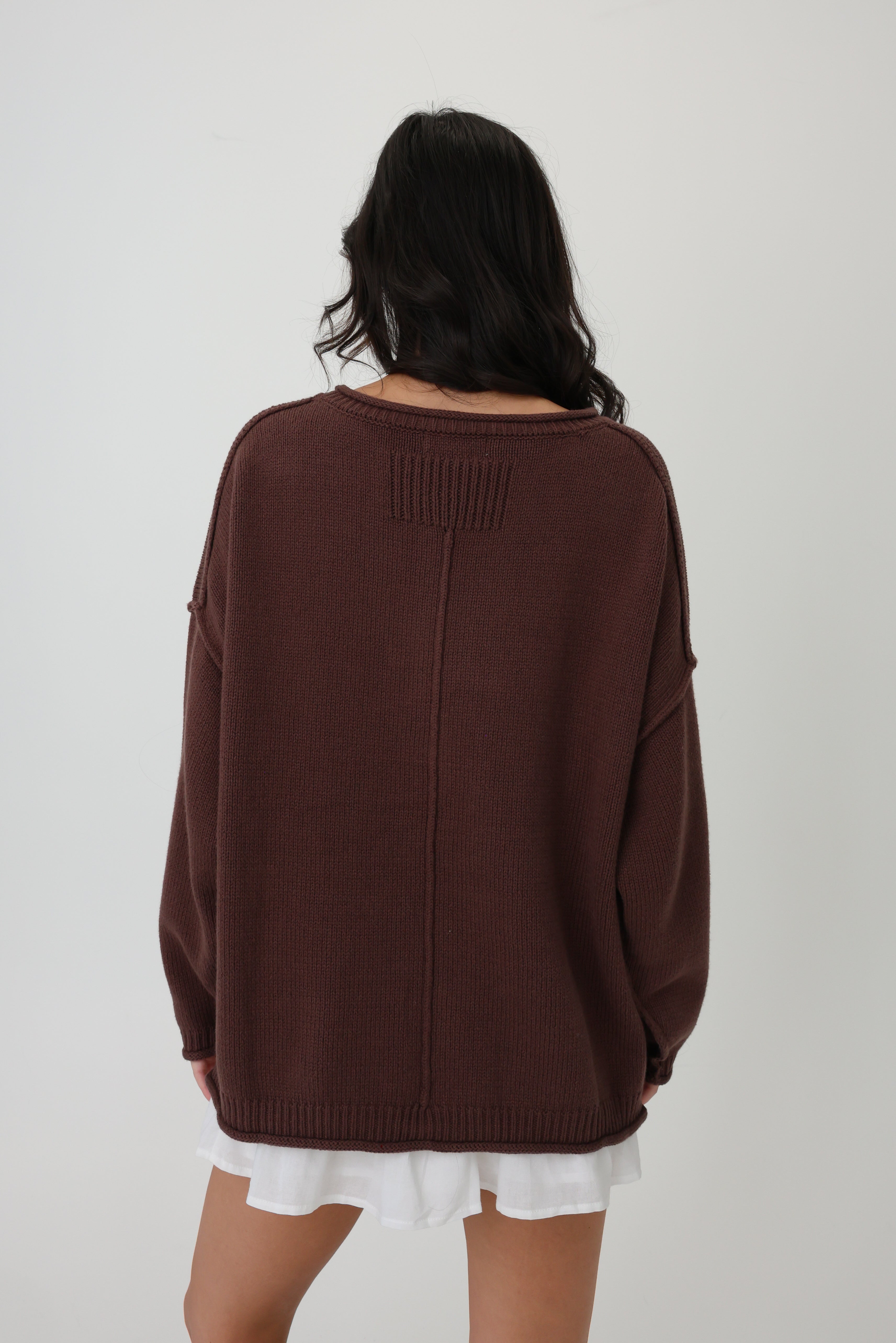 Autumn Breeze Sweater in Brown