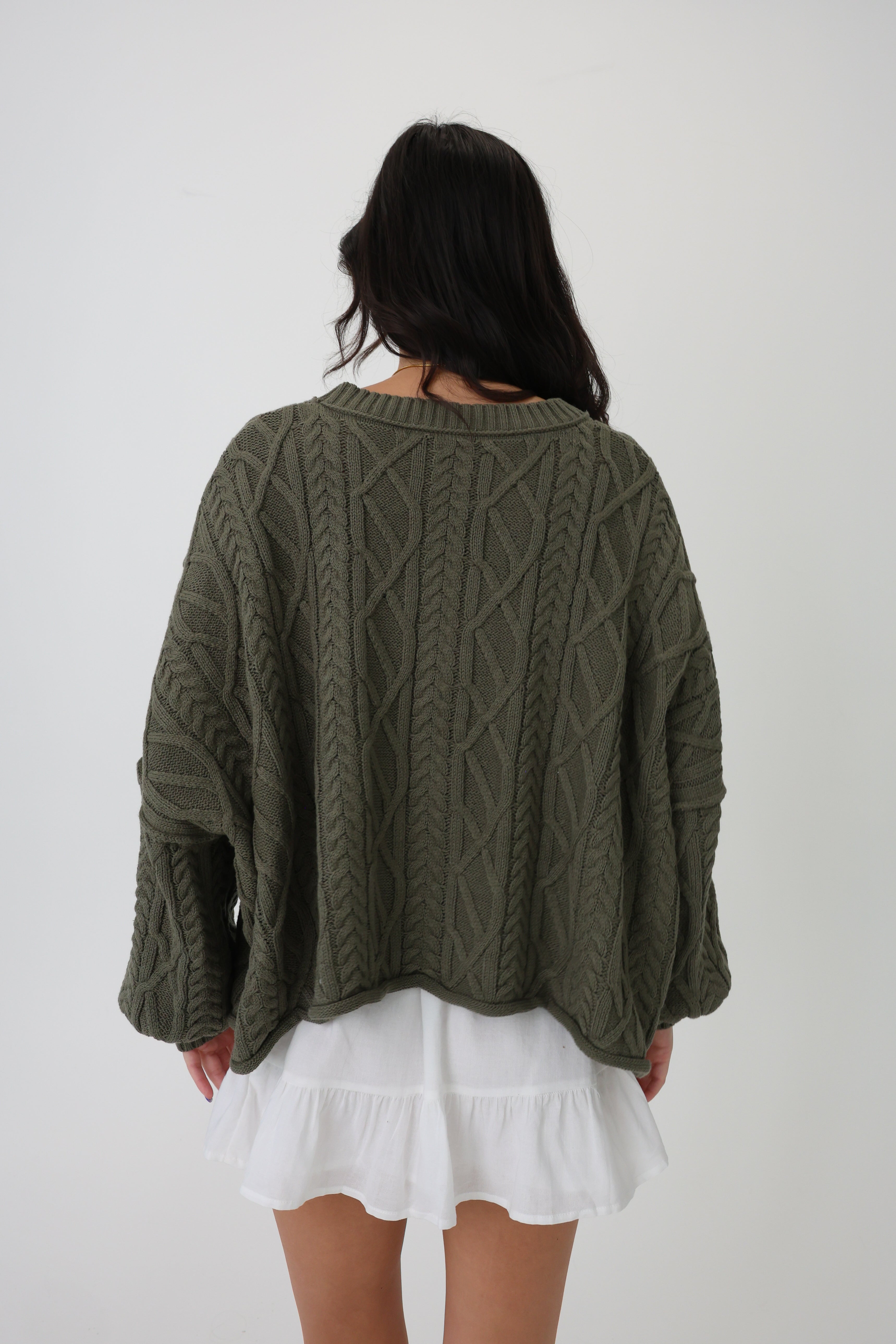 Eva Sweater in Olive