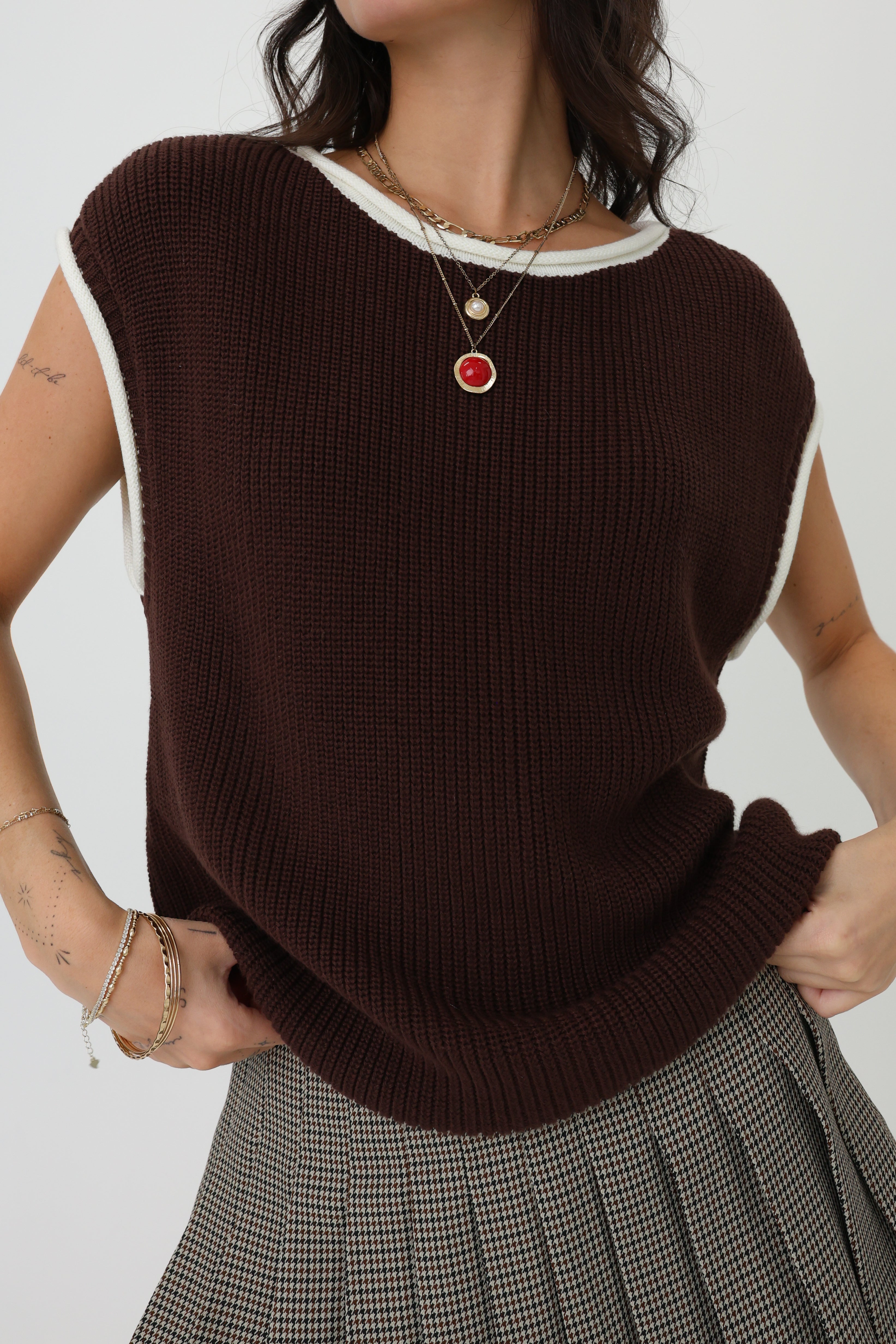 Jessie Top in Brown