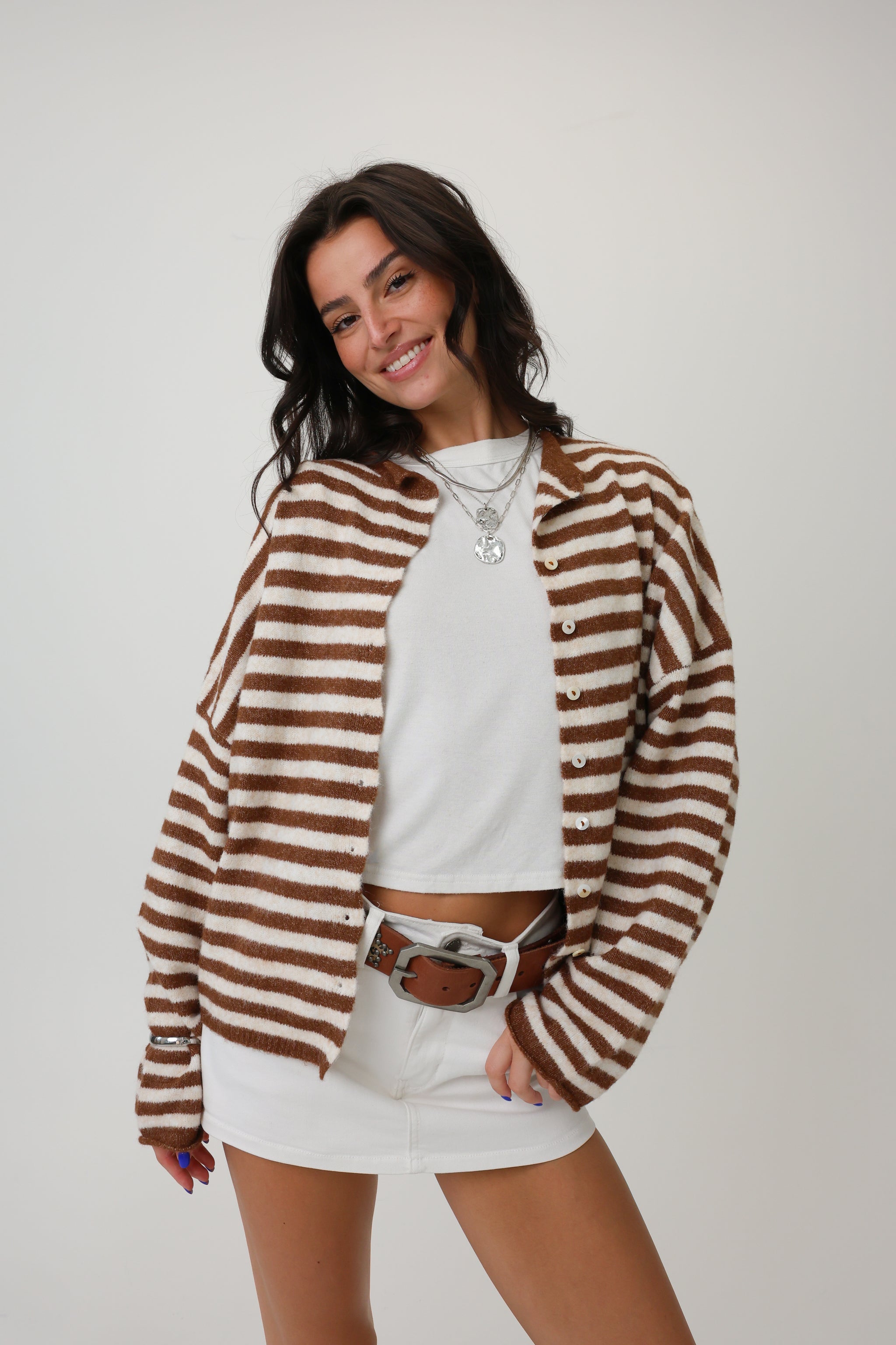 Apricot Phoebe Cardigan