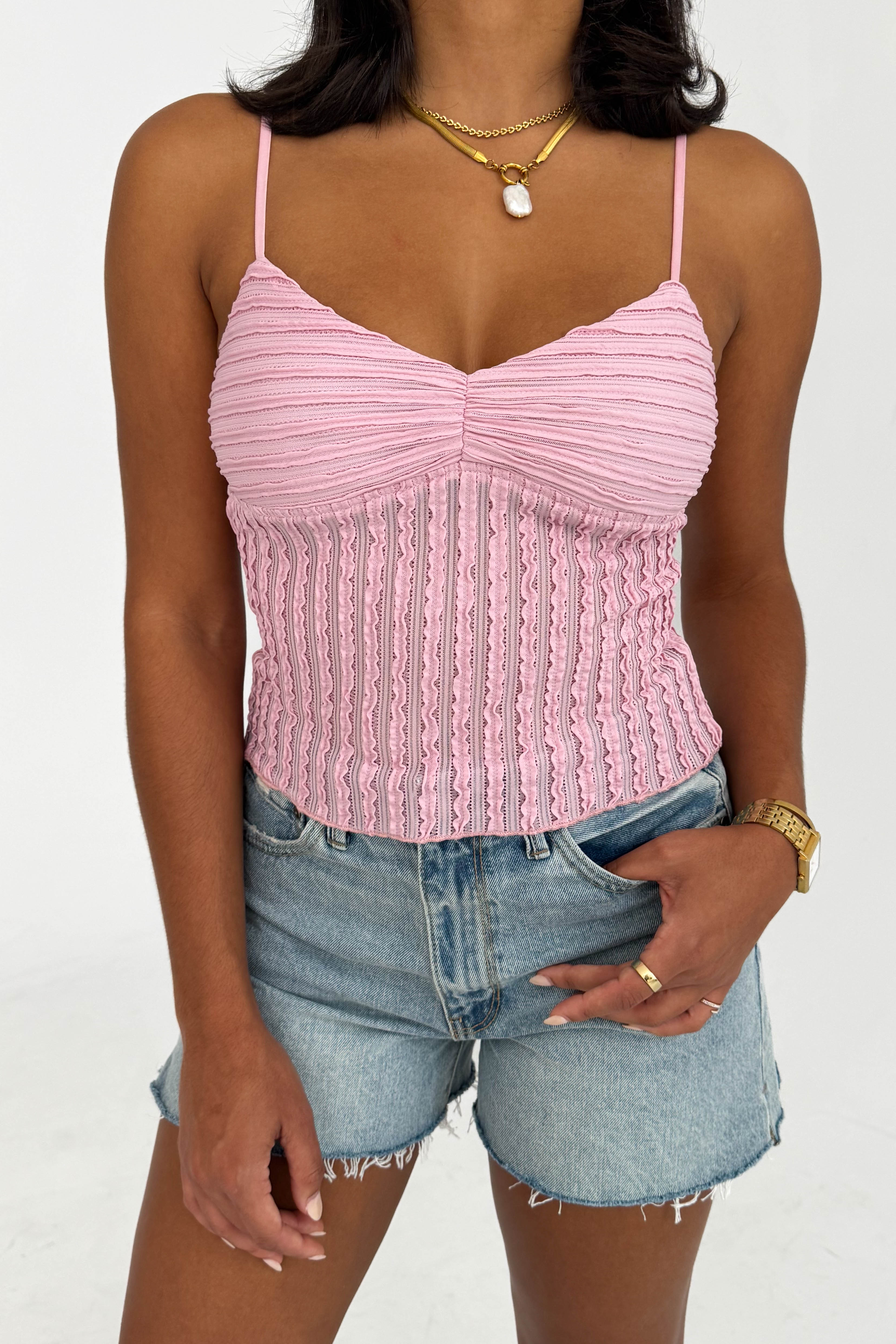 Paige Top in Pink