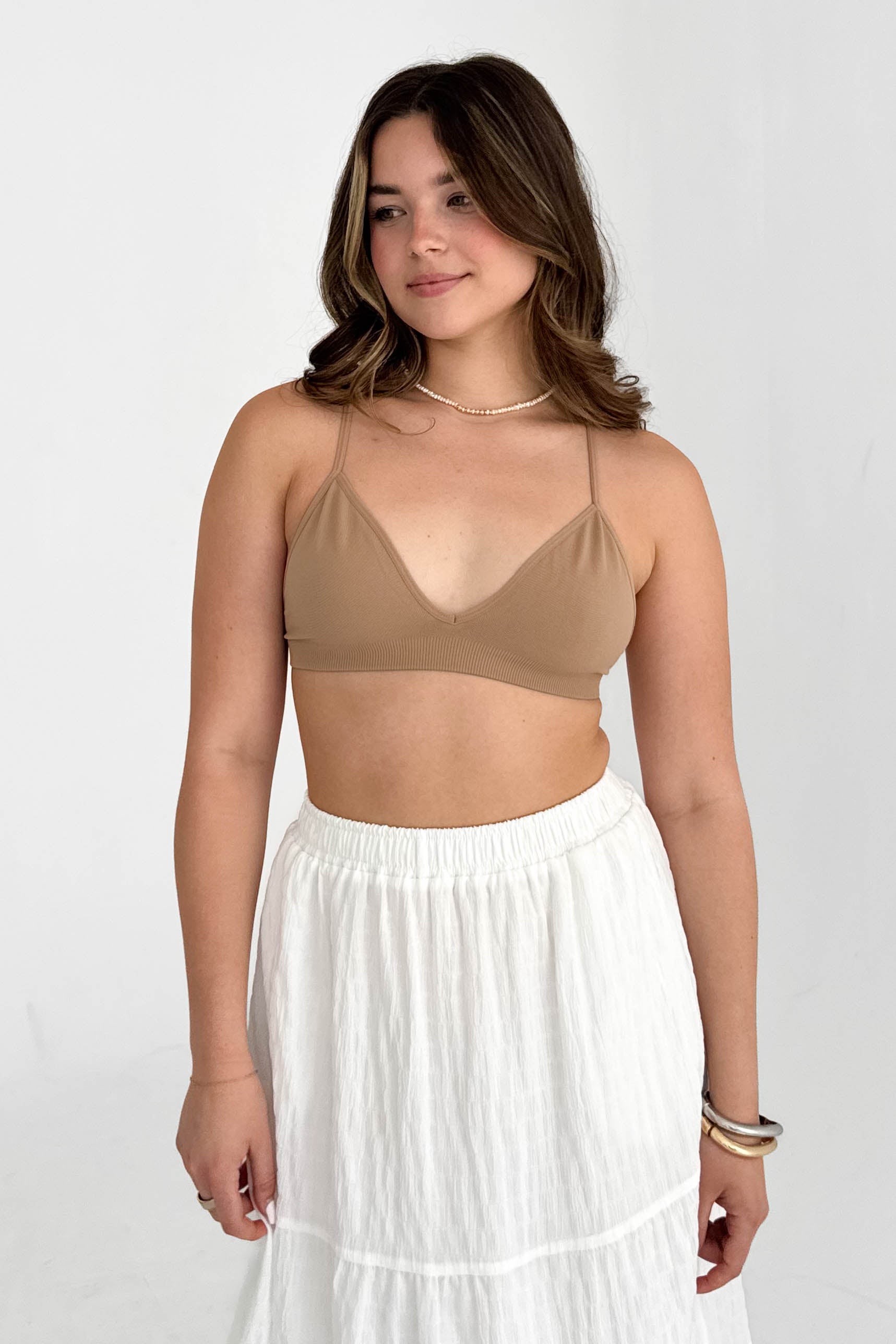 Gracie Bralette in Tan