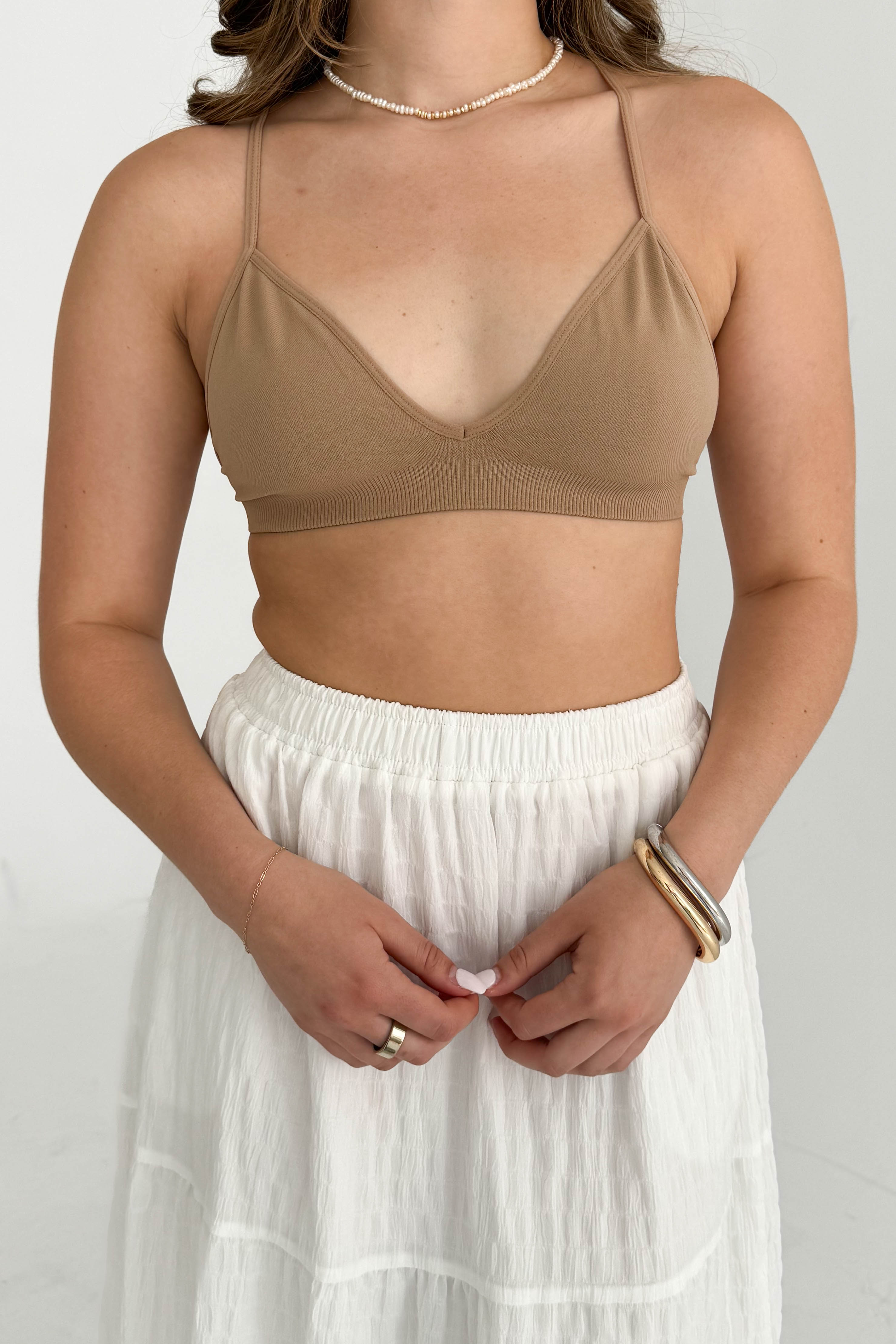 Gracie Bralette in Tan