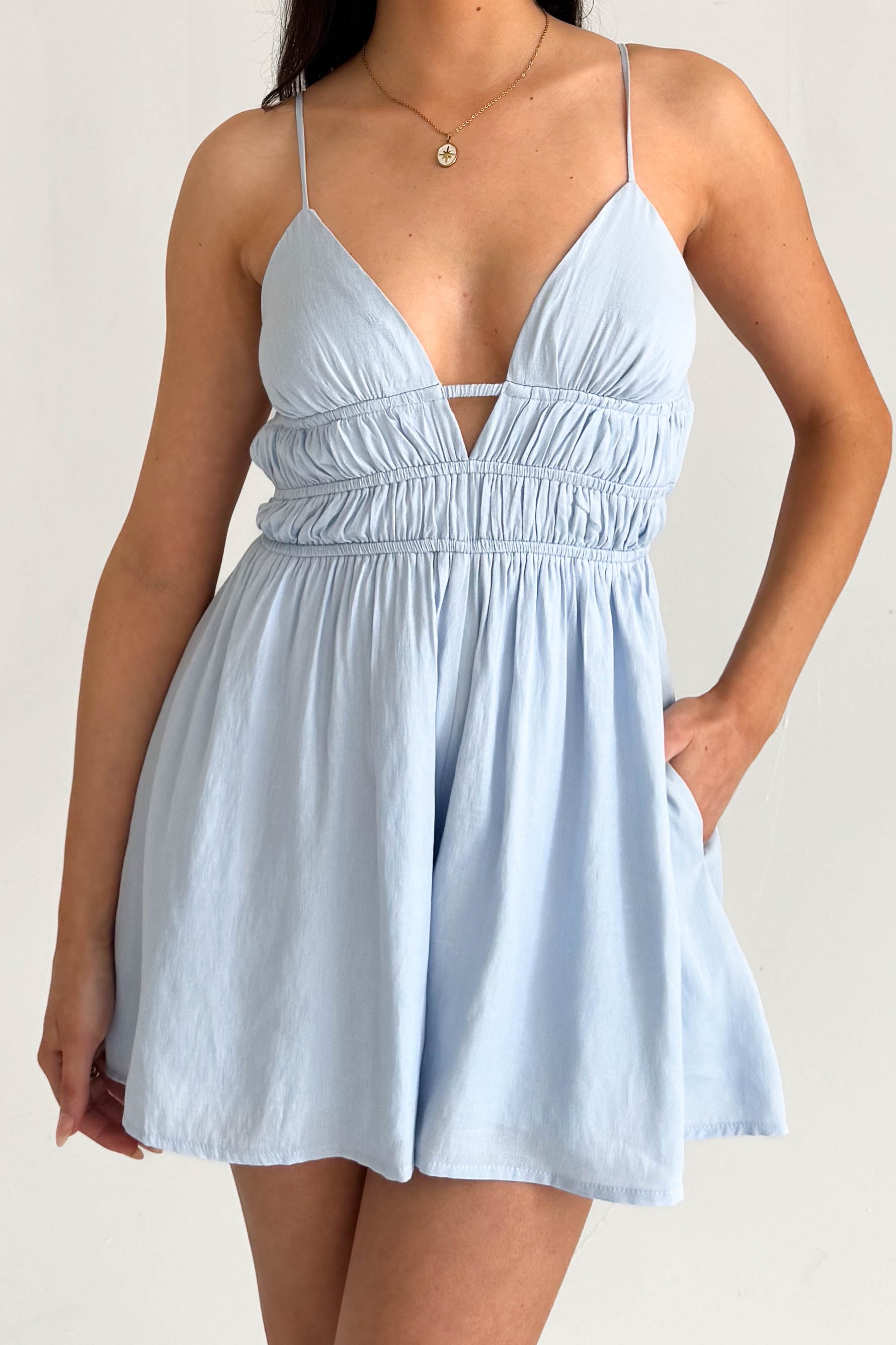 Nessa Romper in Blue