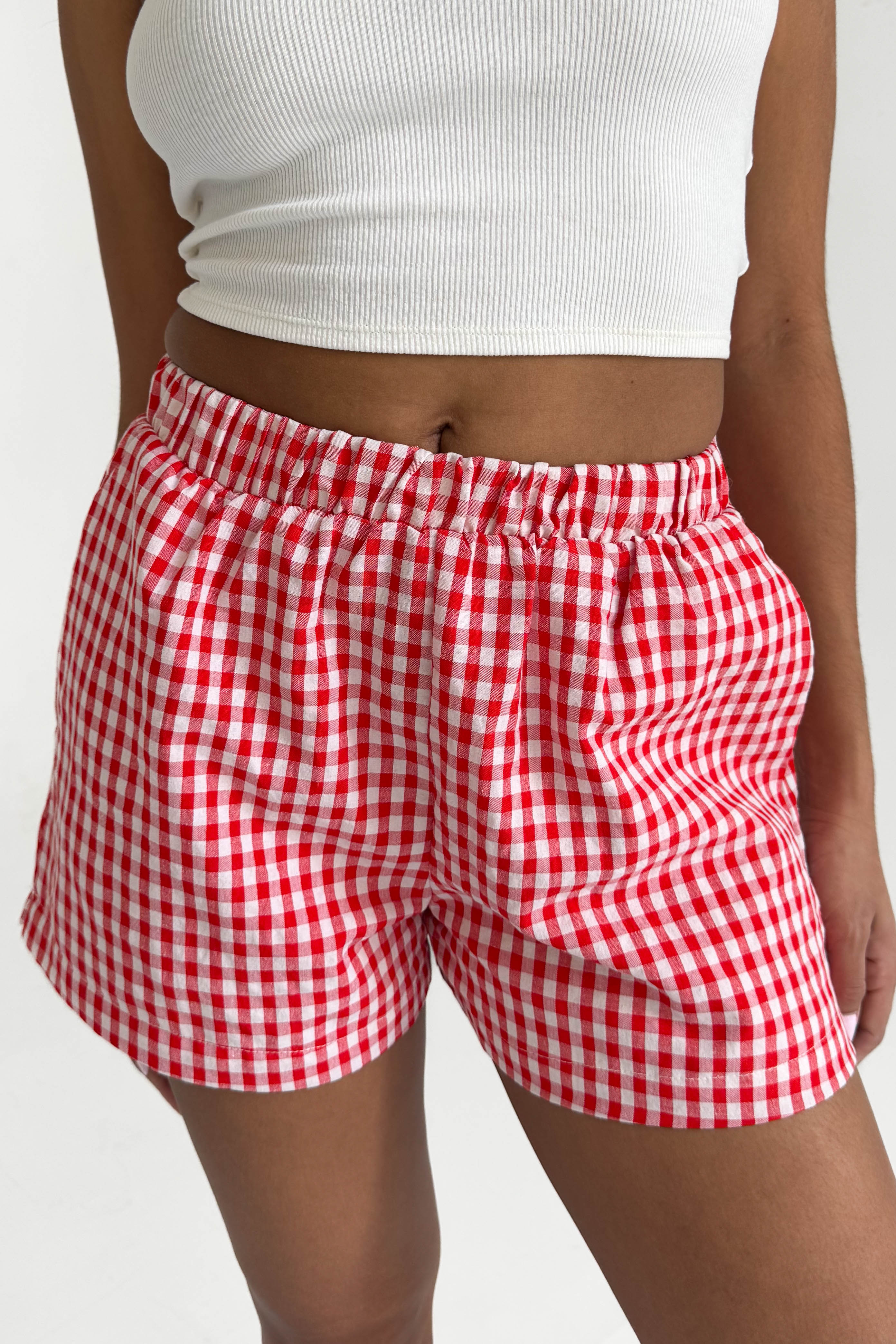 Poolside Shorts in Red