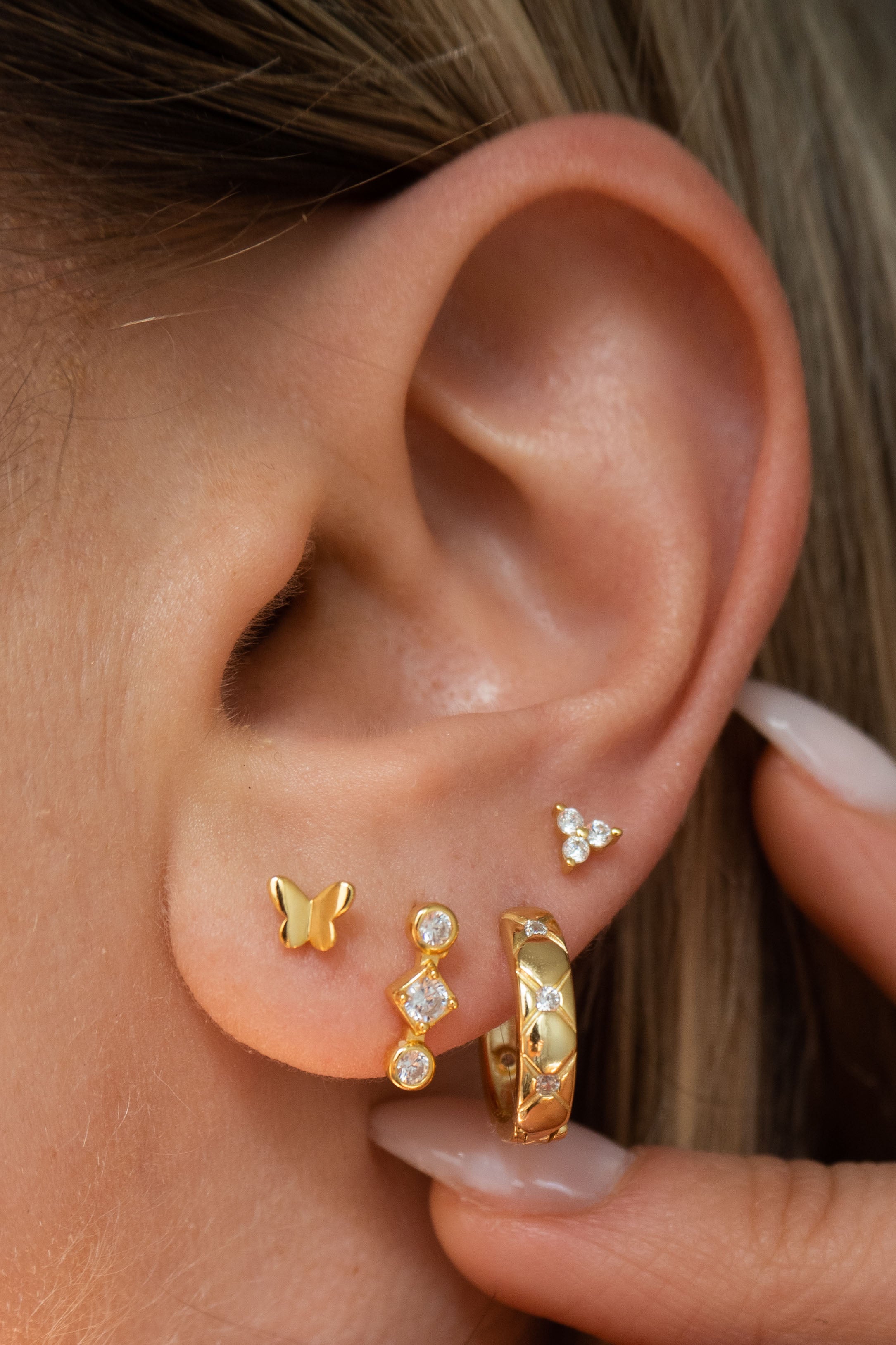 Amelia Gold Studs