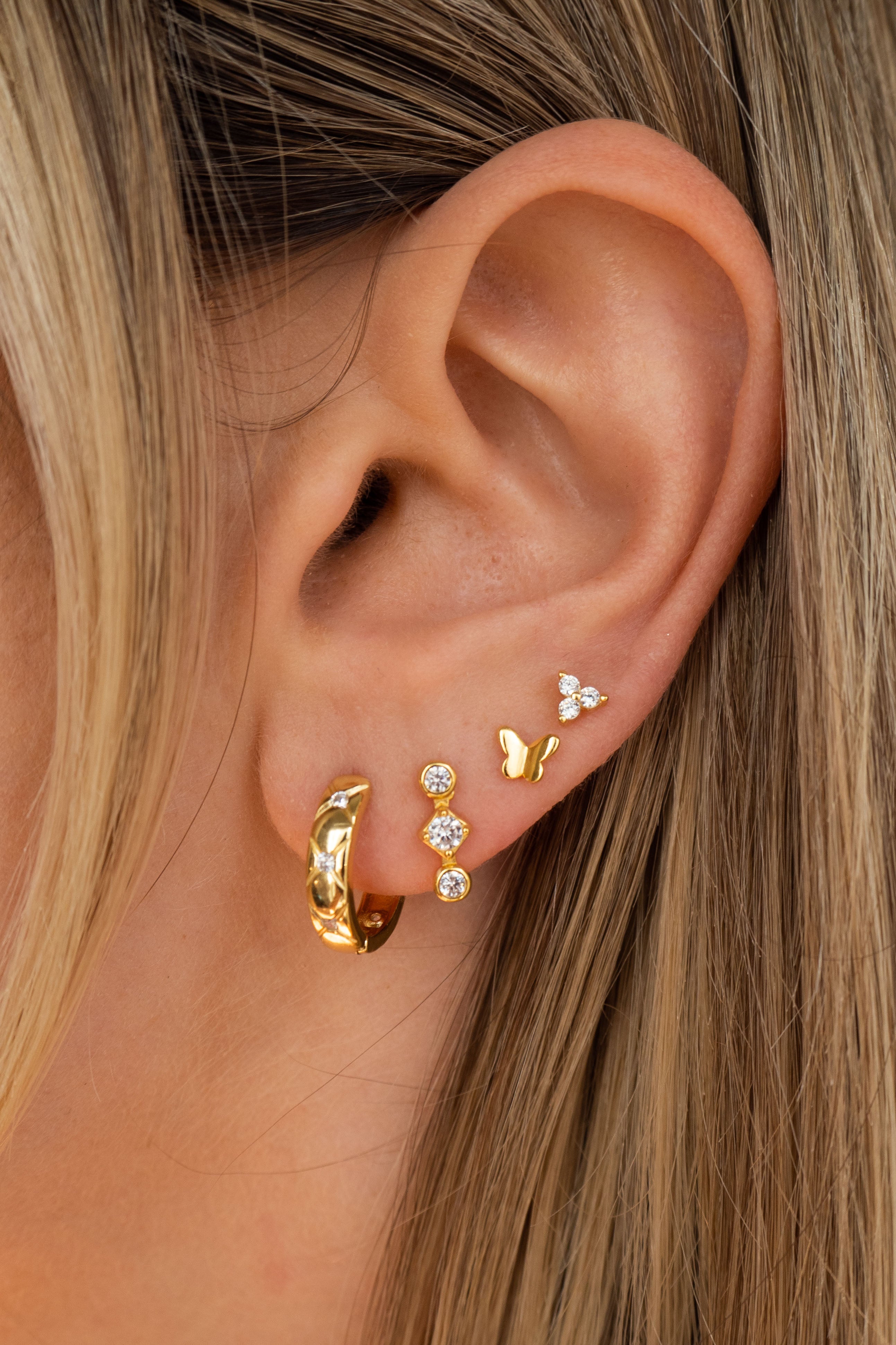 Amelia Gold Studs