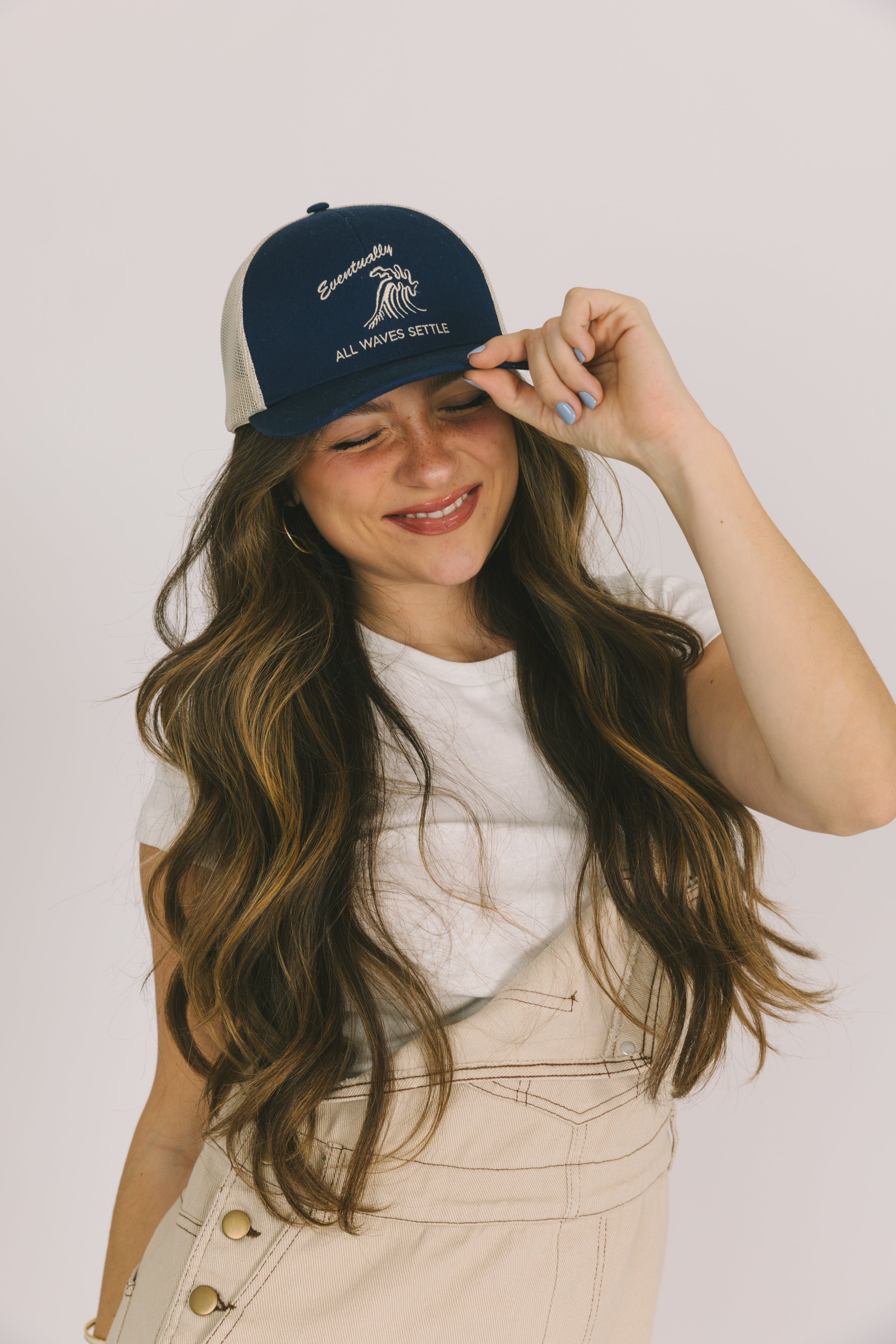 Mental Health Awareness Navy Trucker Hat
