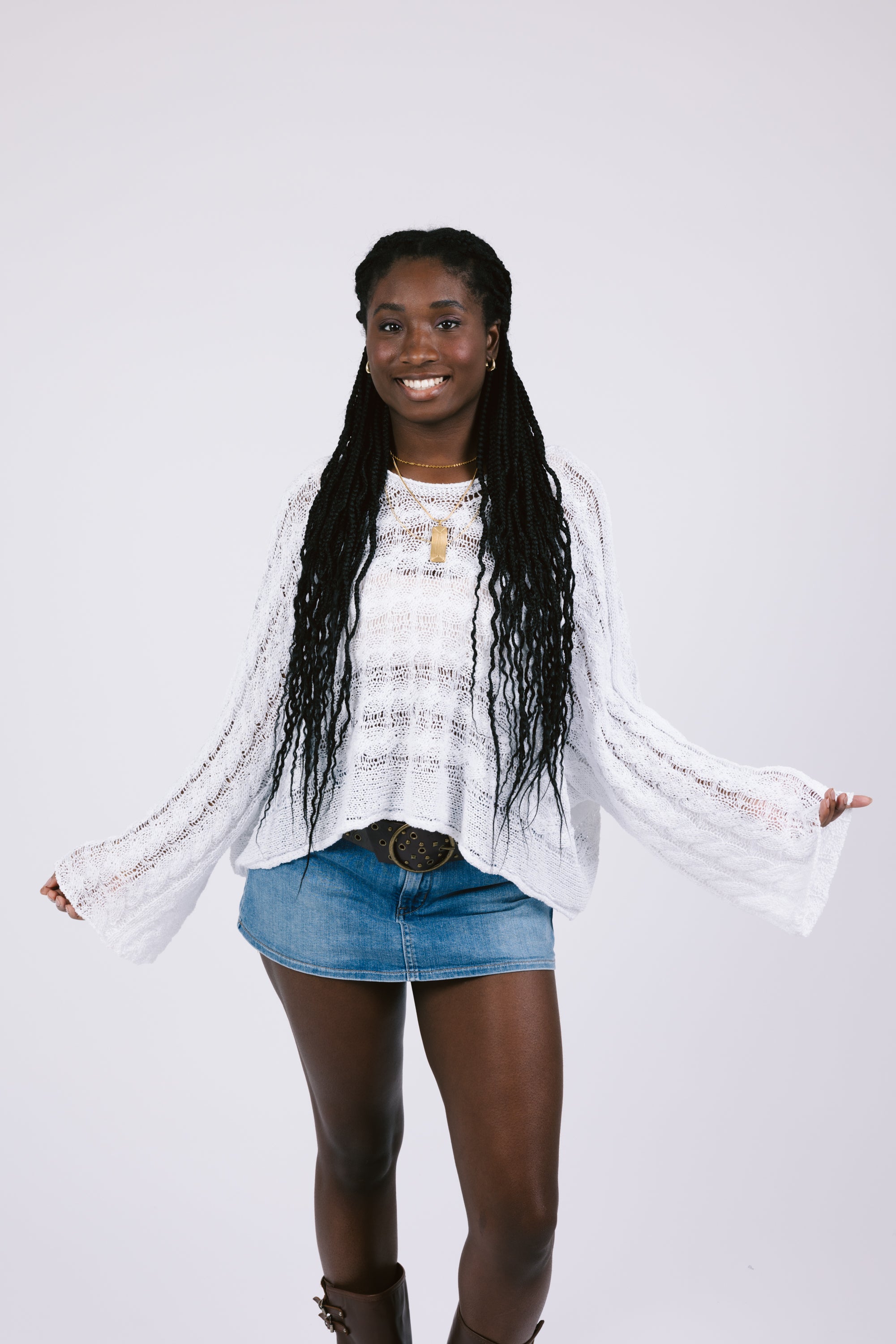 Palm Breeze Top in Ivory