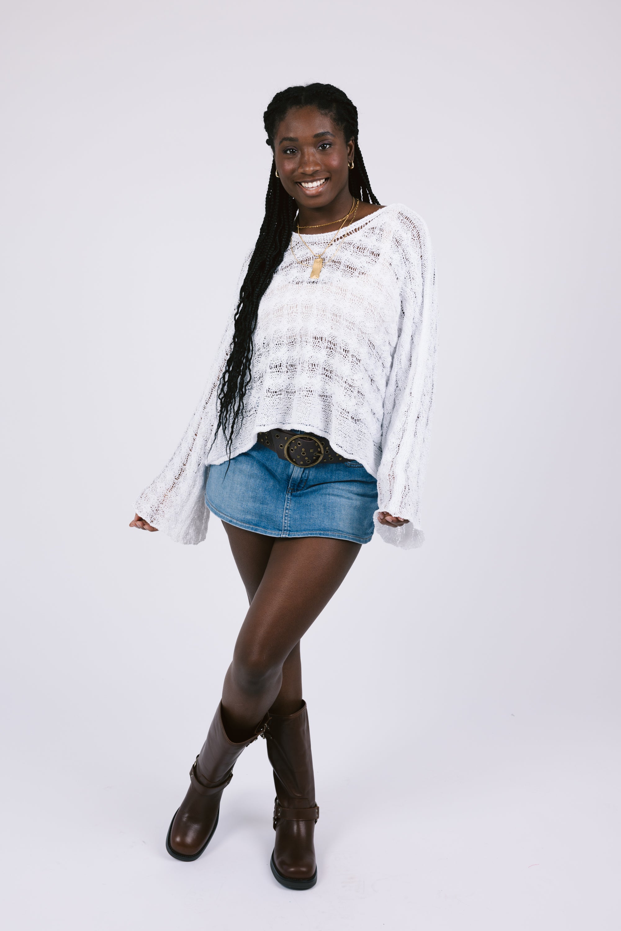 Palm Breeze Top in Ivory