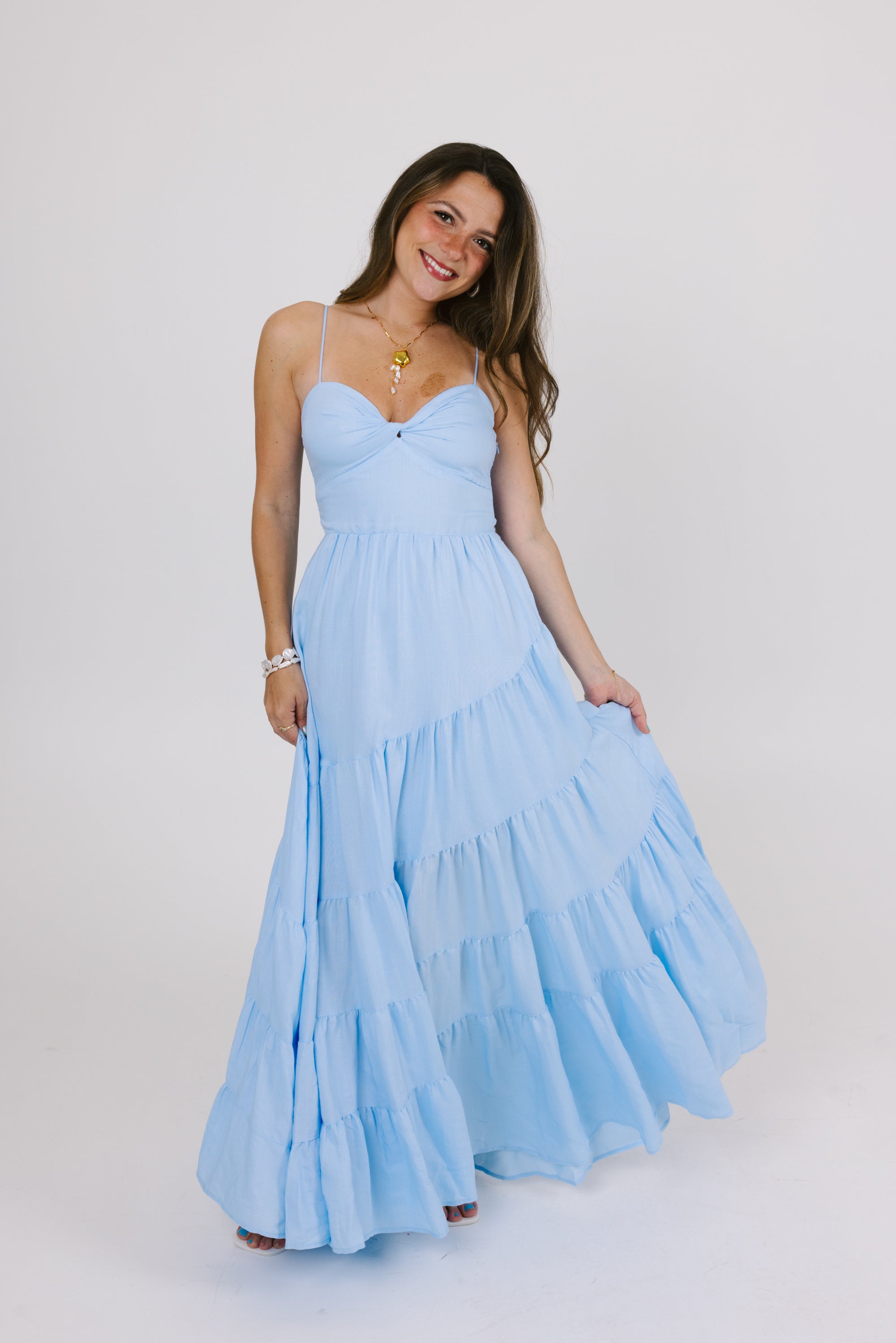 Catching Feelings Dress in Blue Catching Feelings Dress in Blue