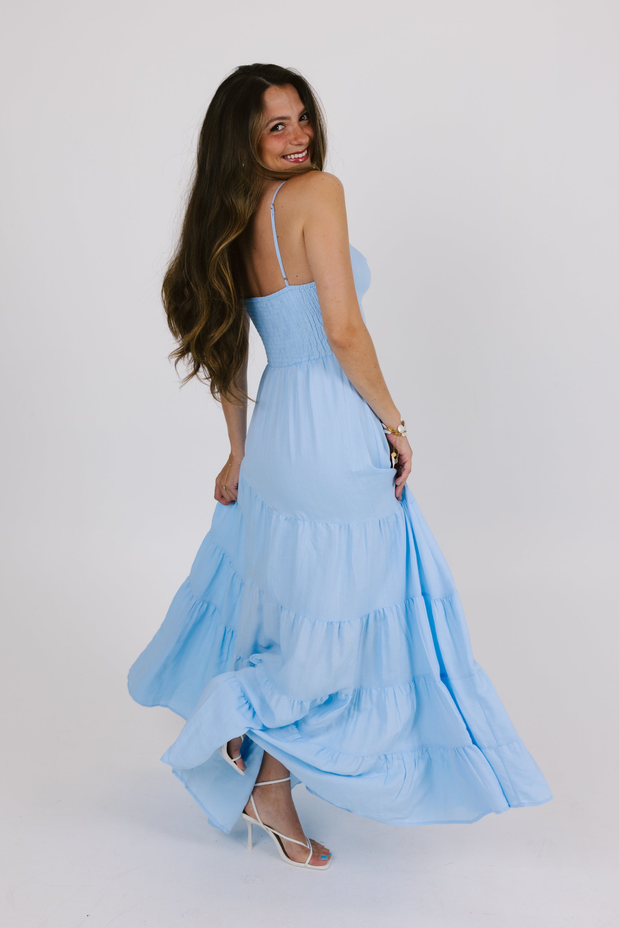 Catching Feelings Dress in Blue