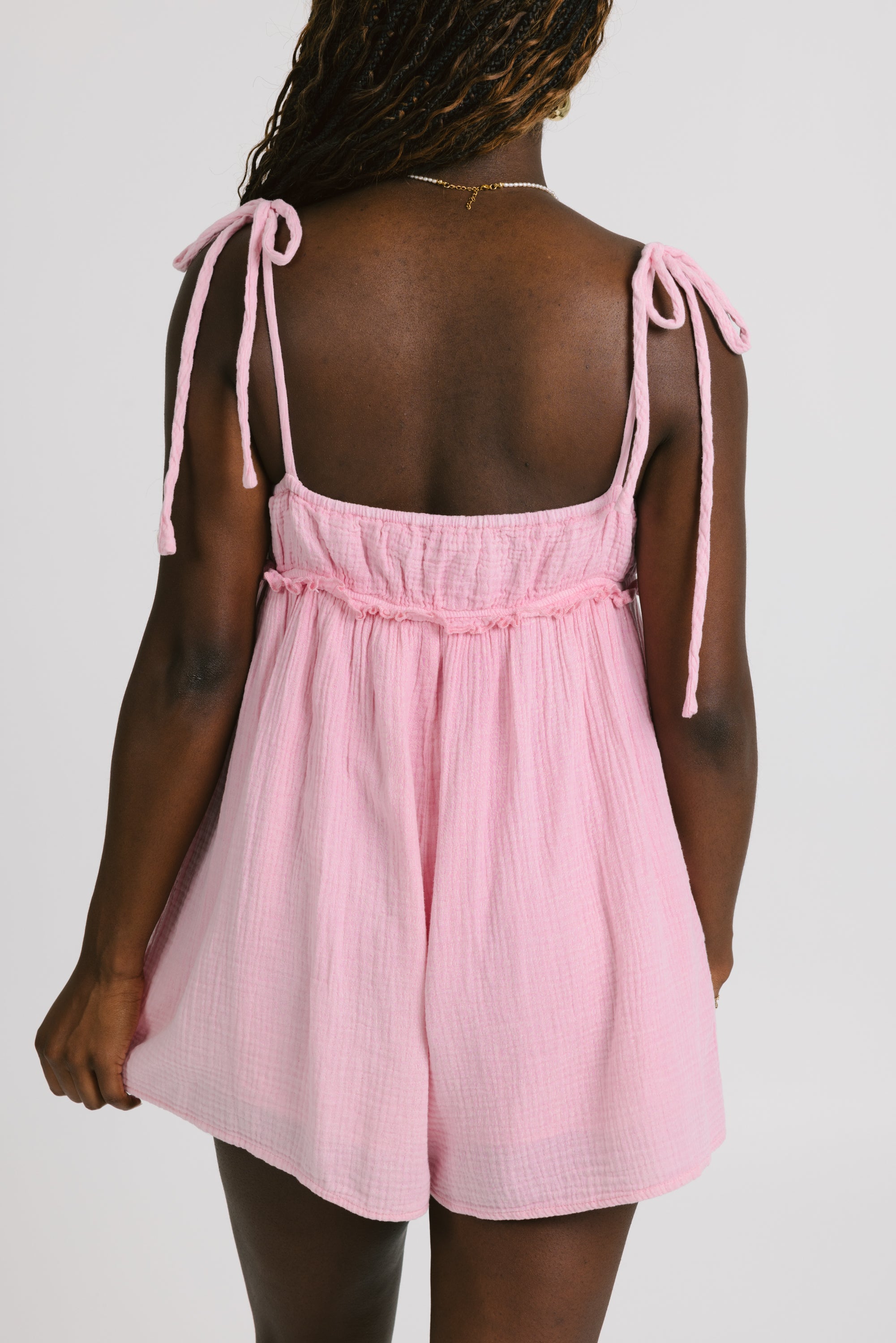 Bria Romper in Pink