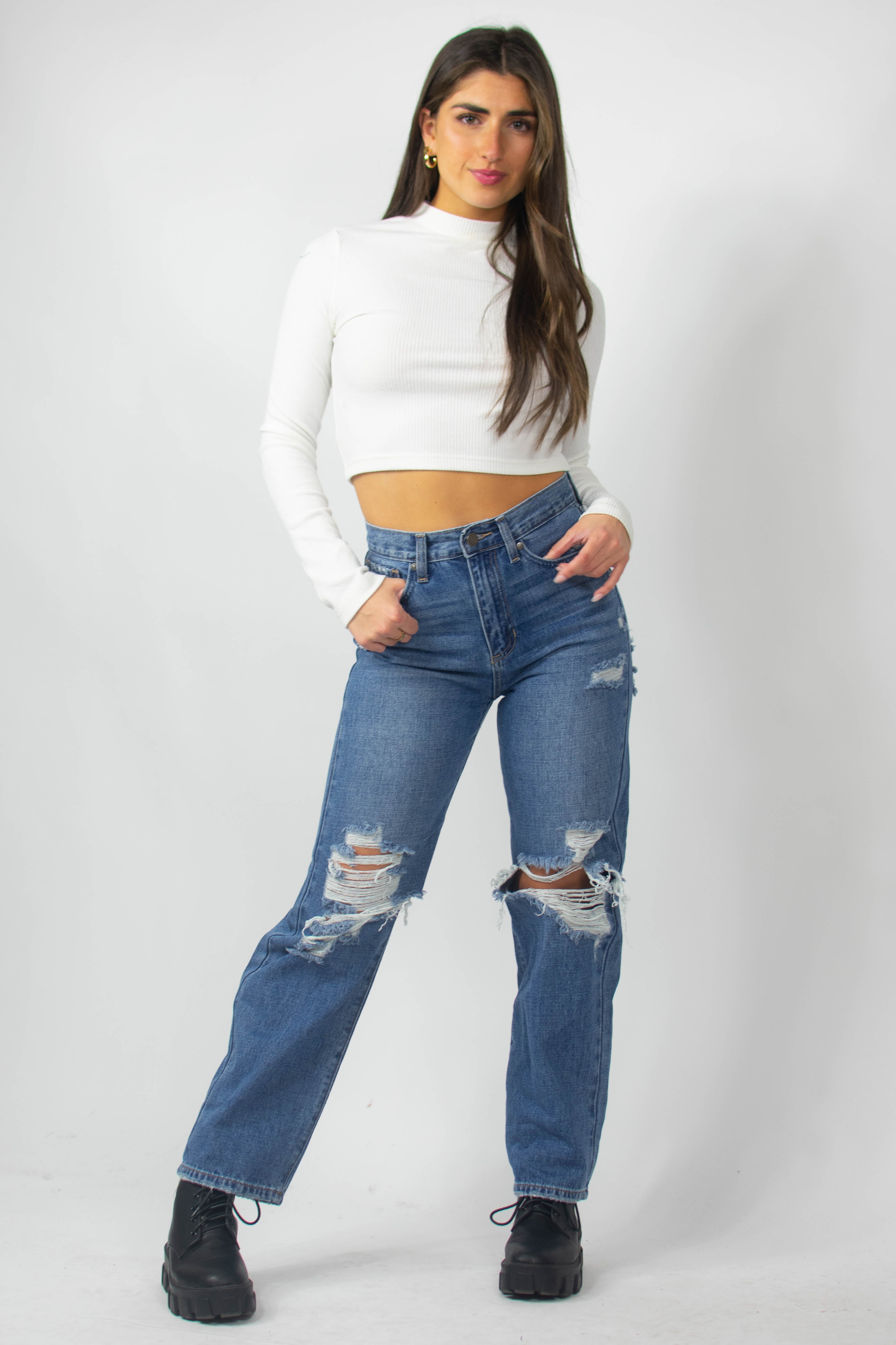 Highland Jeans in Dark Wash