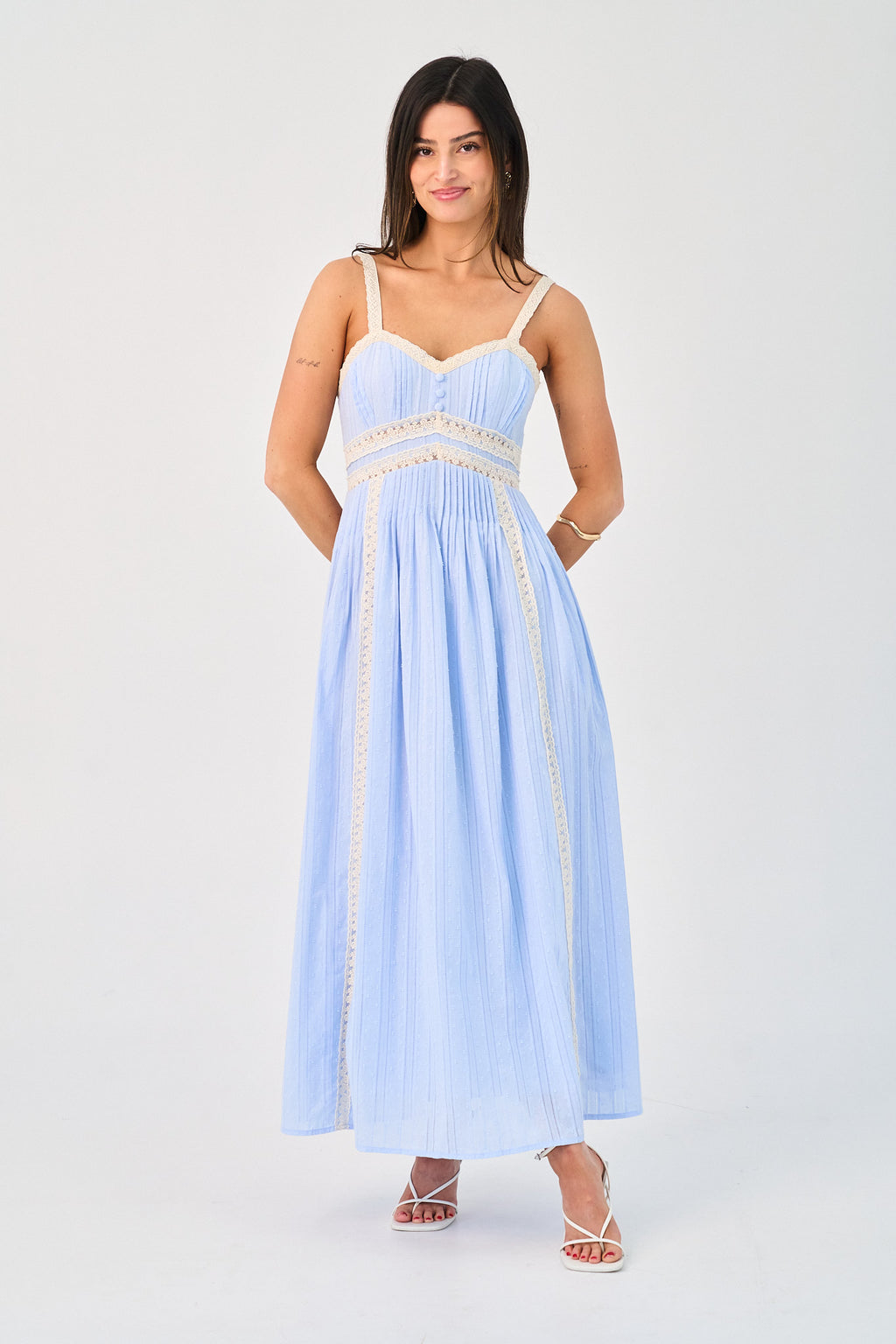 grey bandit dresses Opalite Dress Medium 27.5 inches Model Details Color:Indigo Grey QMAW1 Women's Cream Slinky Halterneck