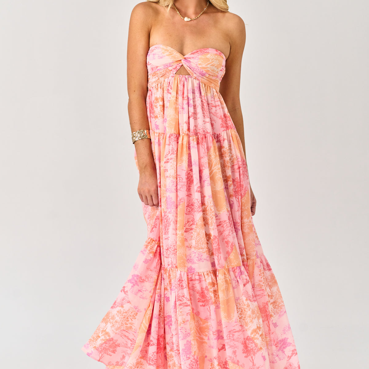 sachin and babi light blue dress Palermo Dress in Oat/Black main image 0