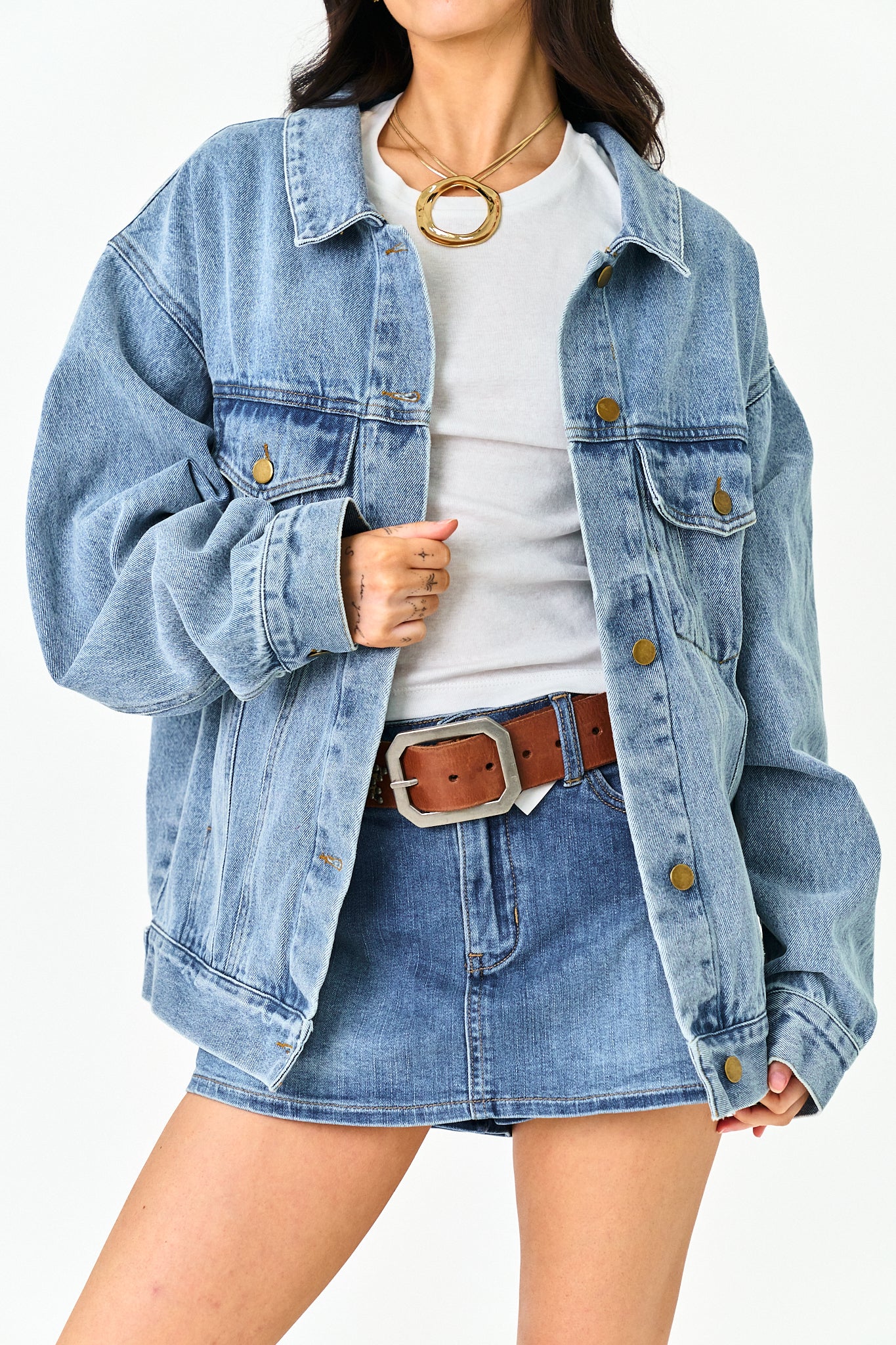 Midtown Oversized Denim Jacket
