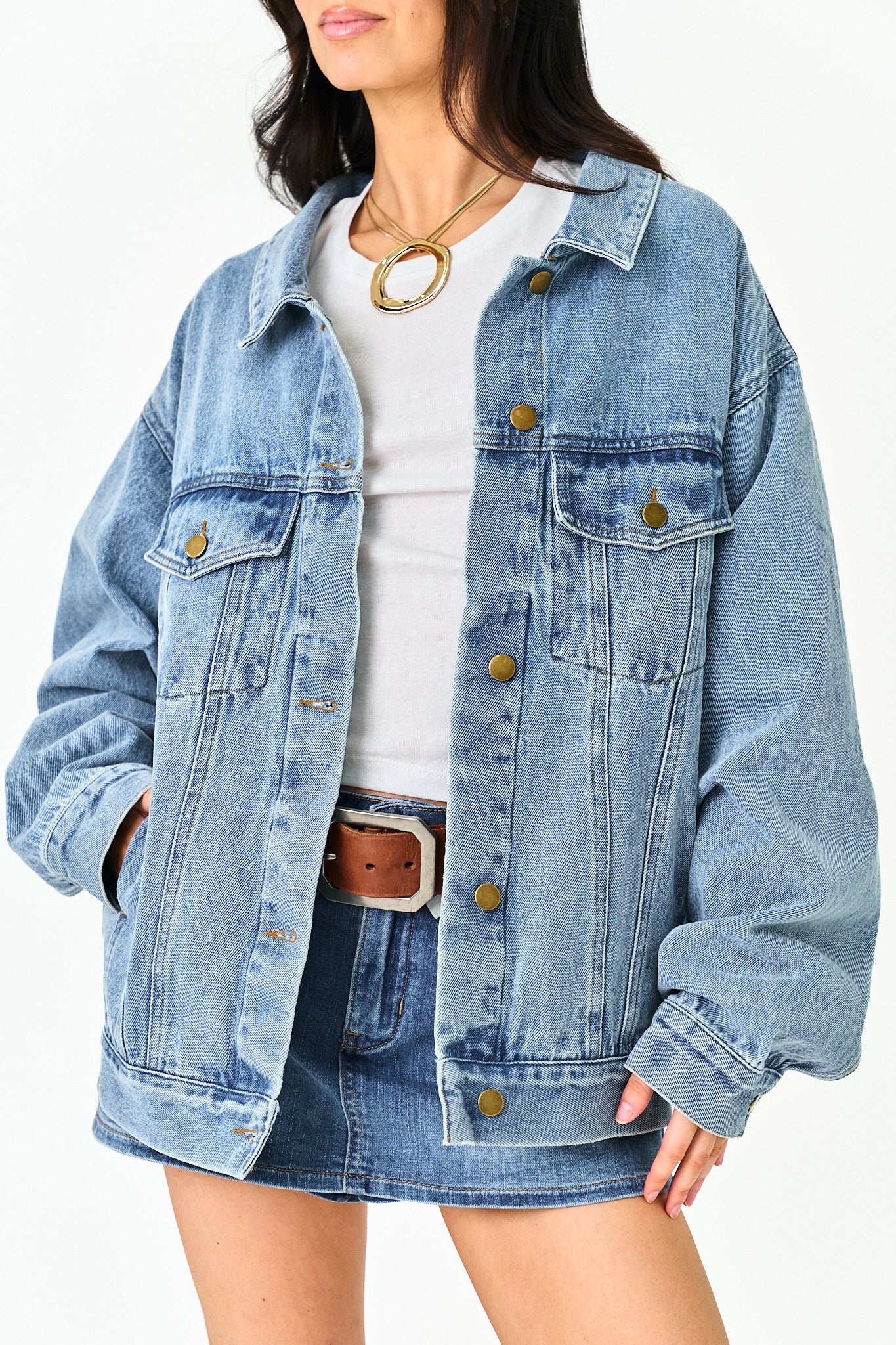 Midtown Oversized Denim Jacket