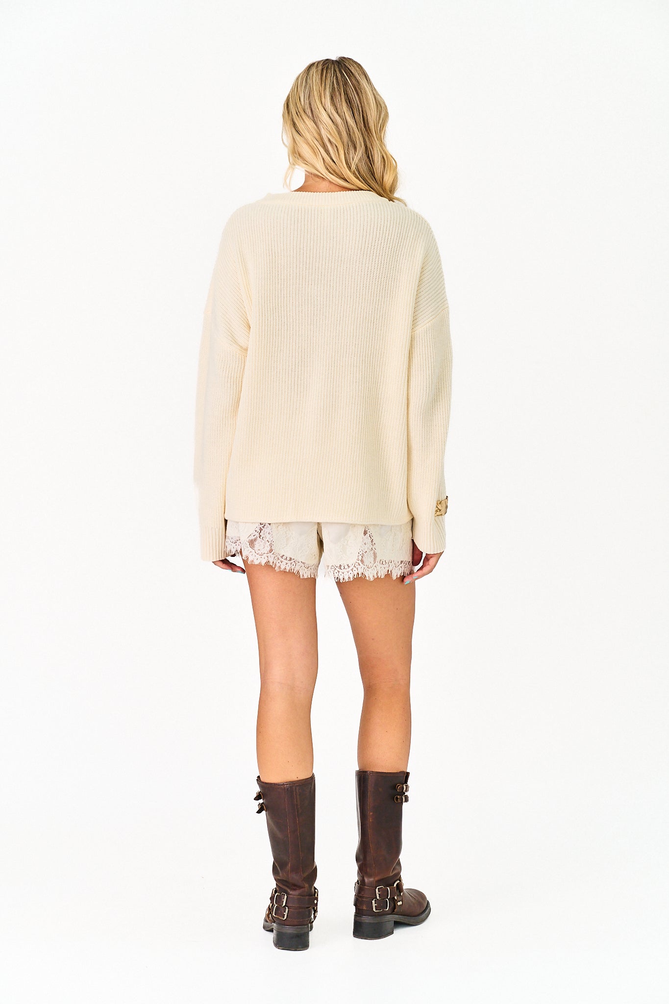 Western Roots Sweater in Cream