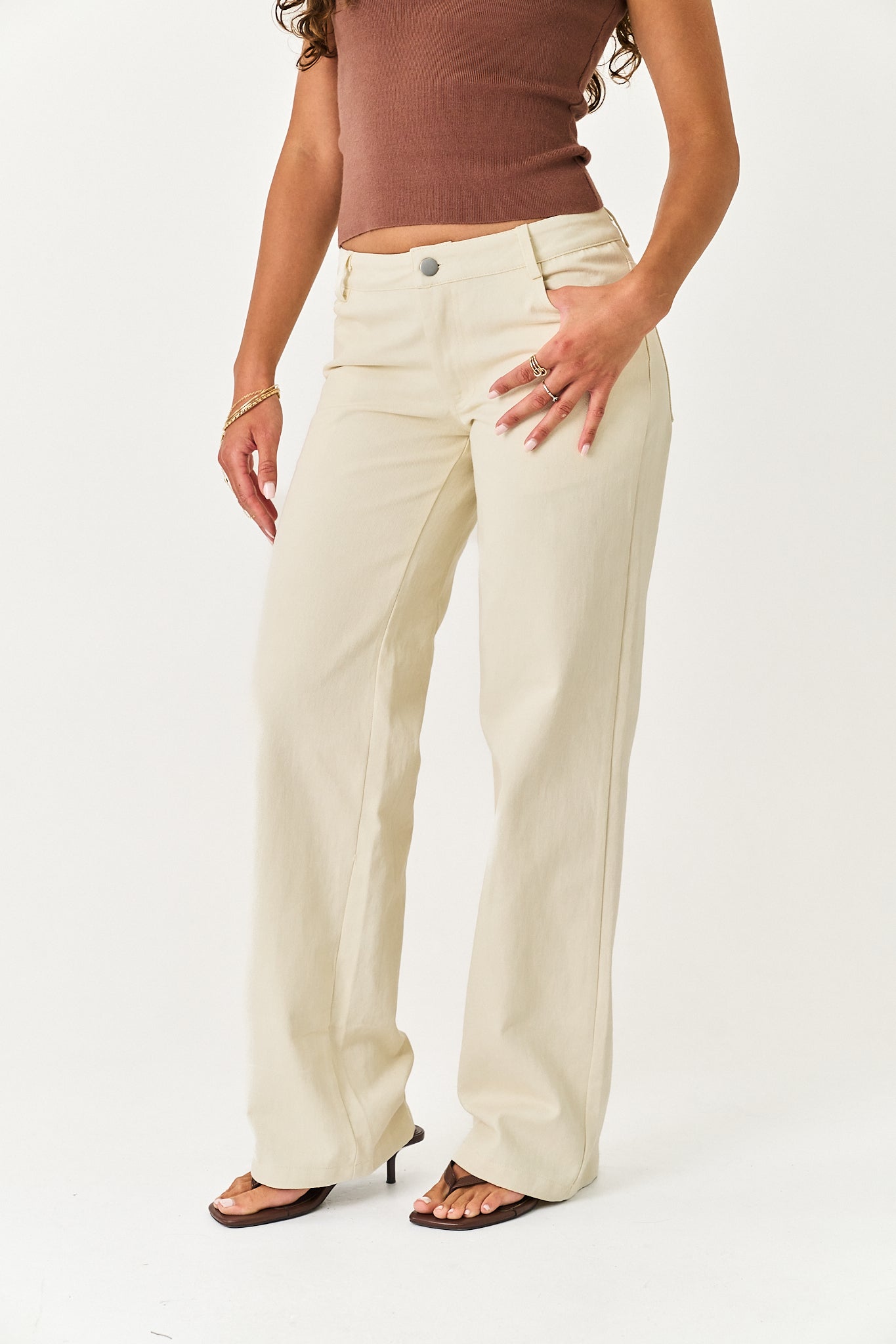 Cassidy Jeans in Cream