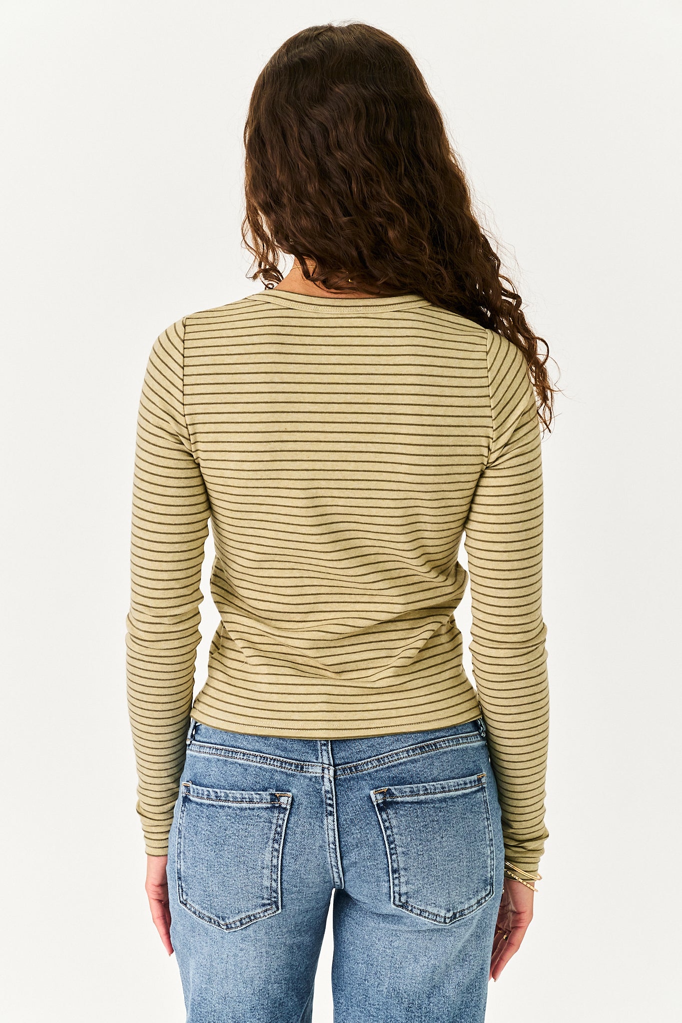 Blaine Long Sleeve in Sage/Olive