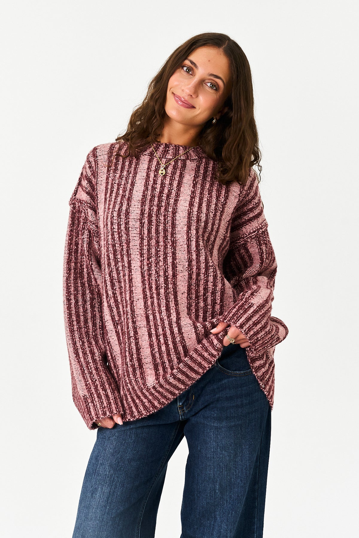 Frosted Morning Sweater in Burgundy