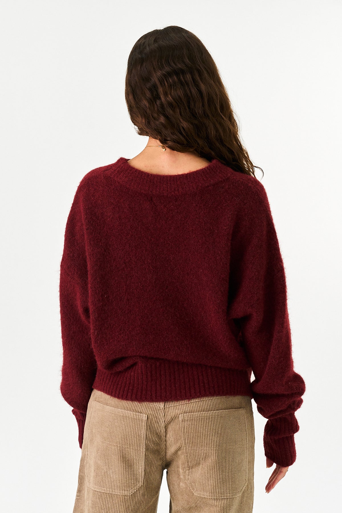 Maine Sweater in Burgundy