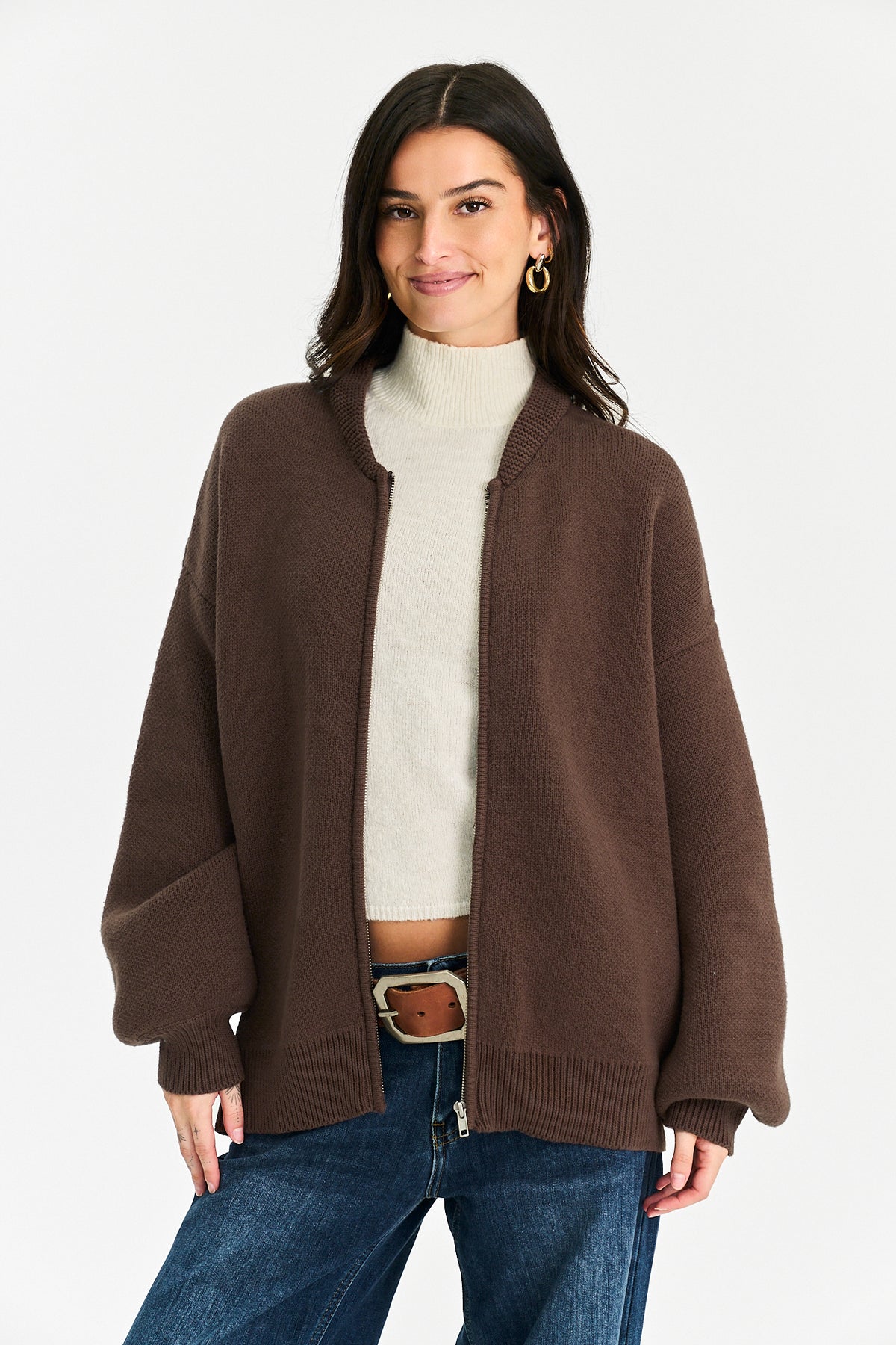 Jacie Zip Up Sweater
