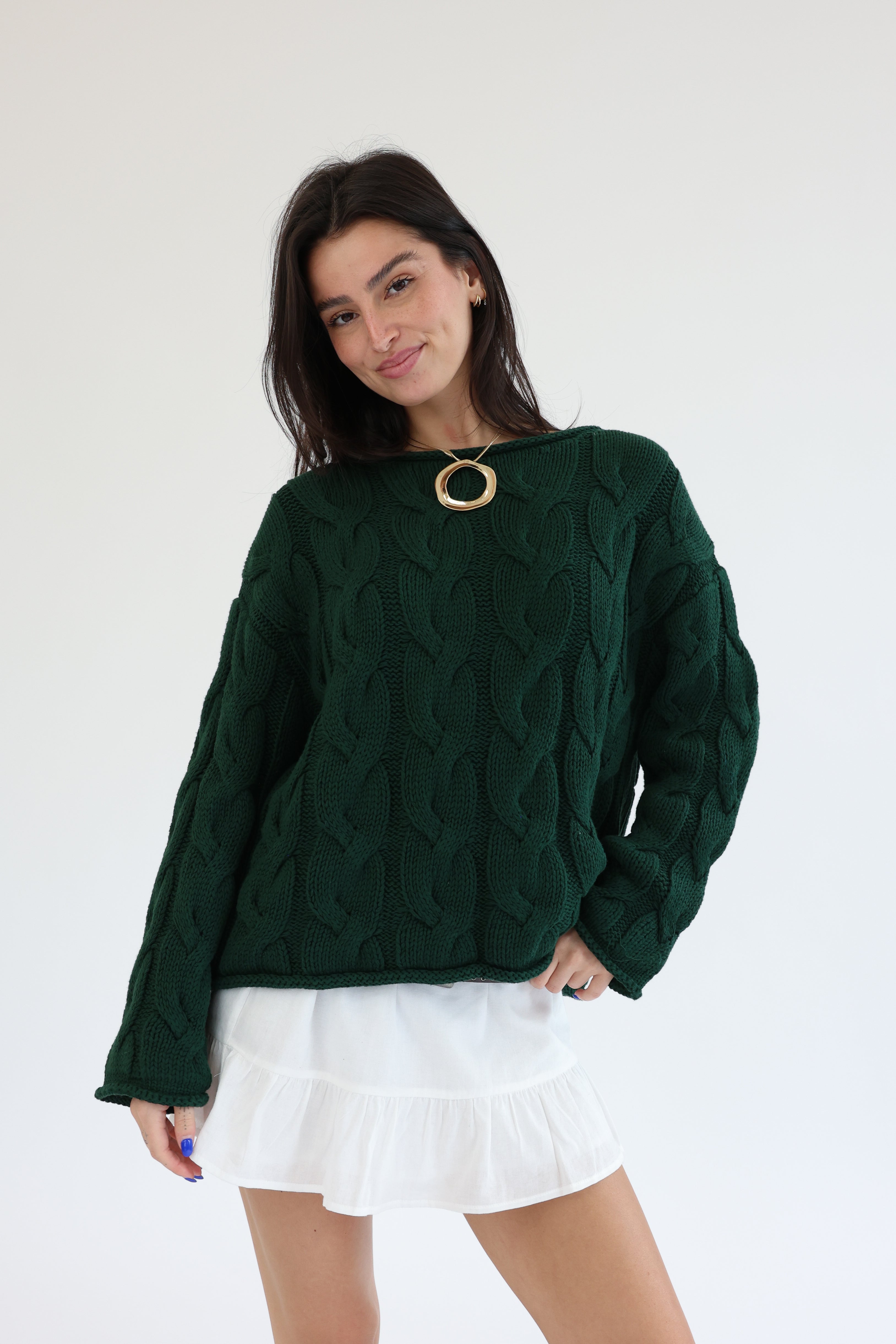 Better Days Sweater in Green