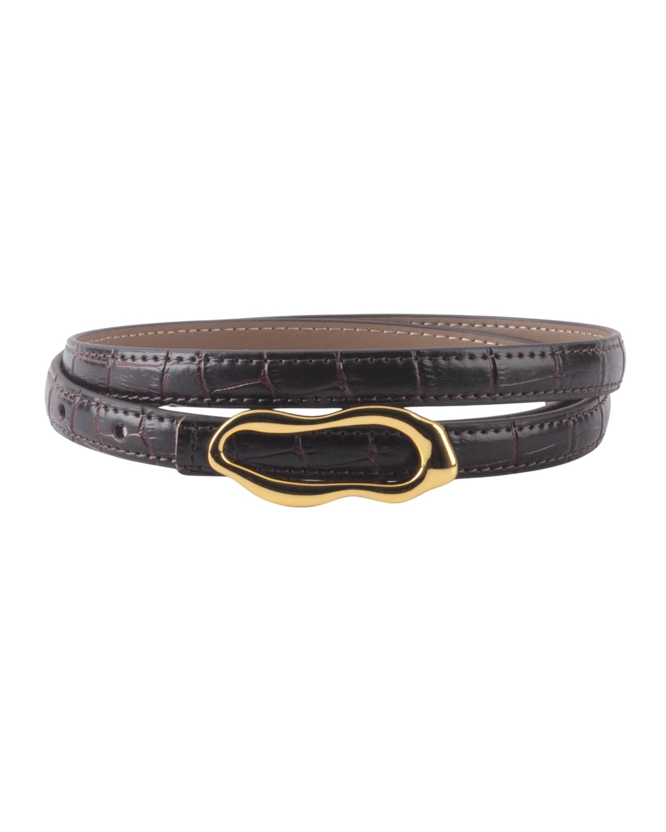 Eliza Belt in Dark Brown