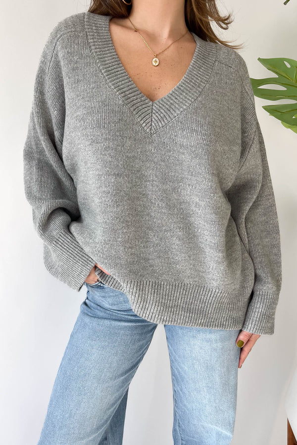 Thoughts of You Sweater – Grey Bandit