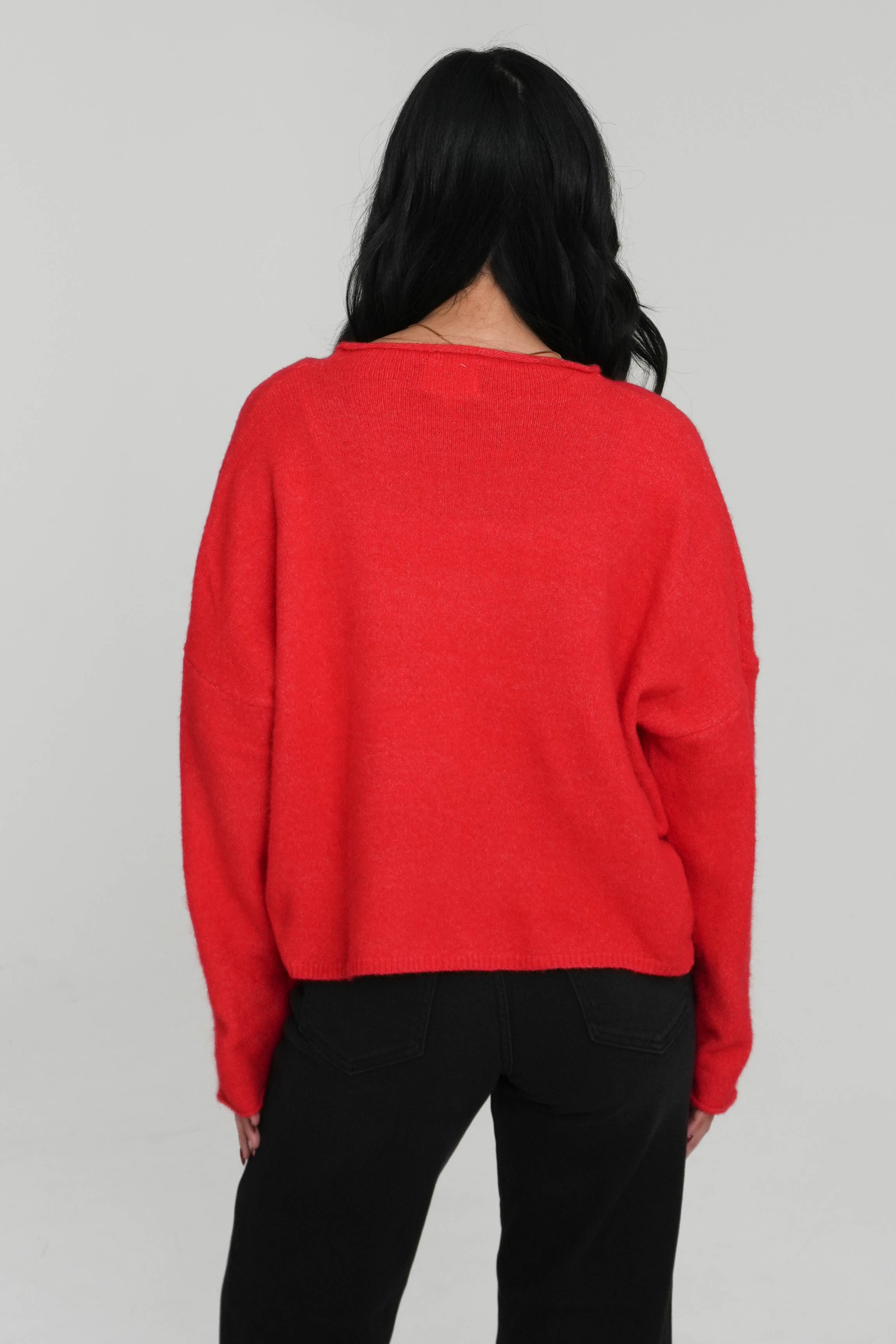 Phoebe Cardigan in Red