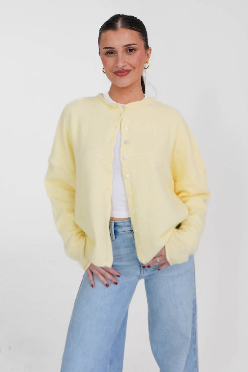 Phoebe Cardigan in Butter - Main Image