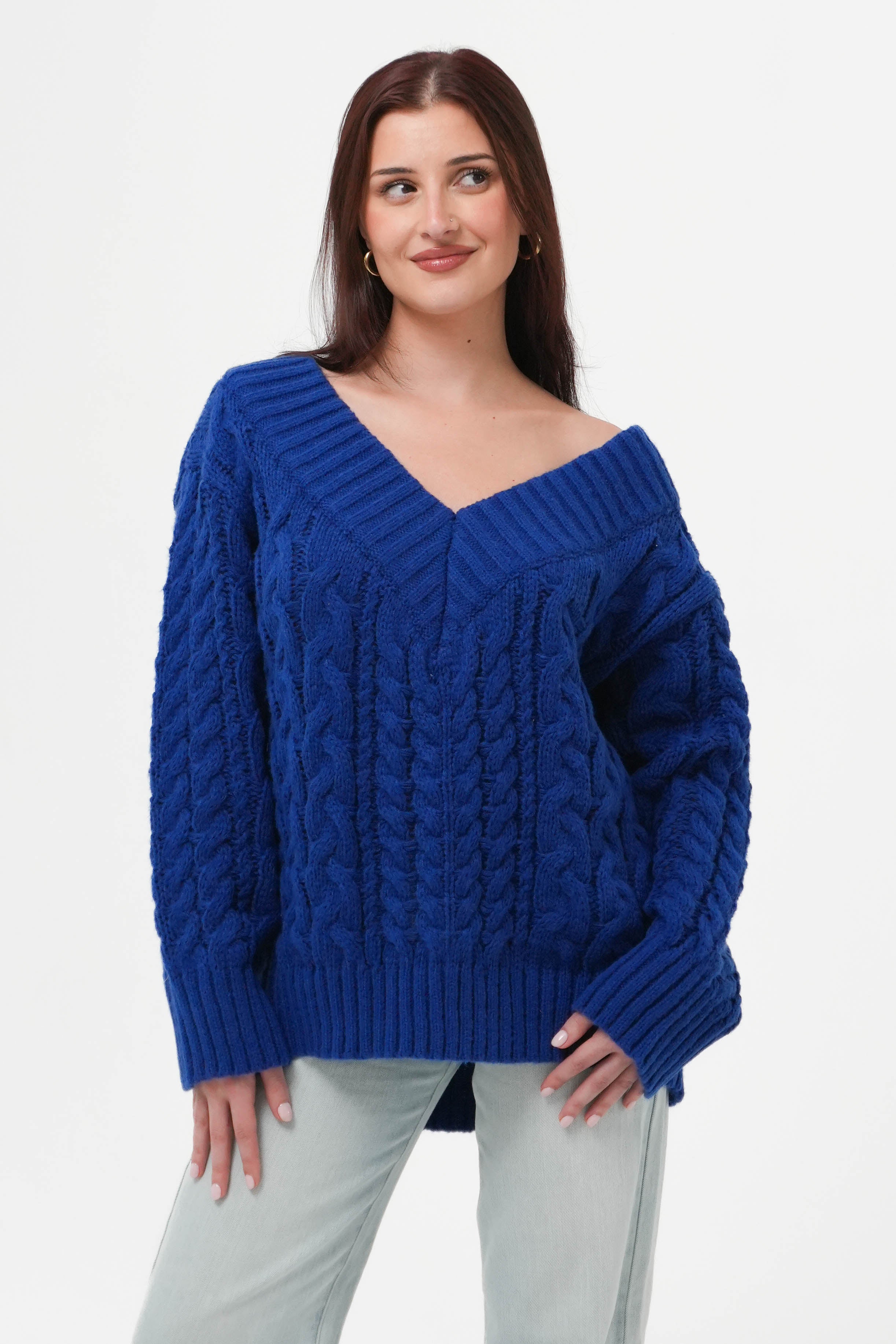 Seeing Blue Oversized Sweater