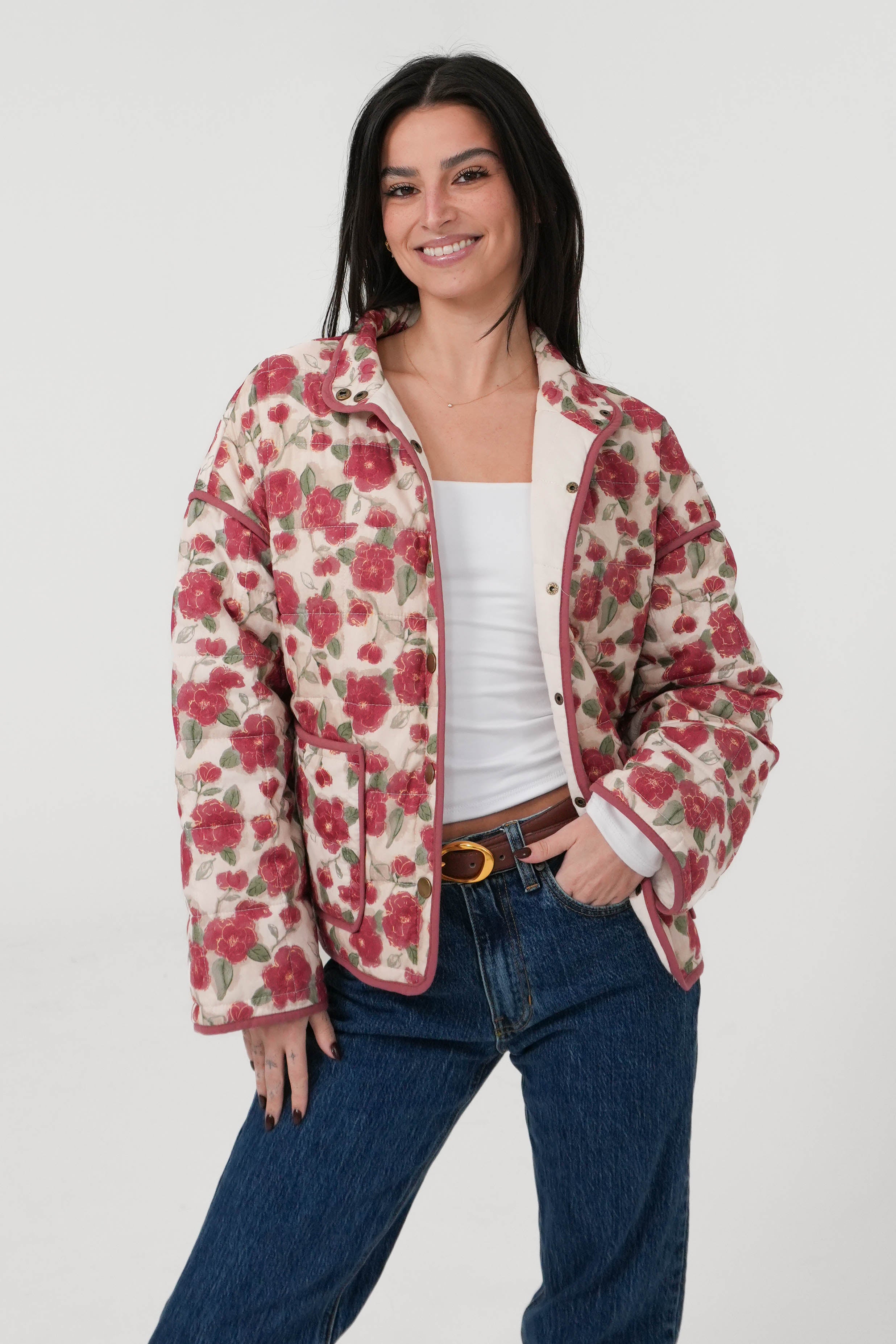 Ruth Jacket in Cherry