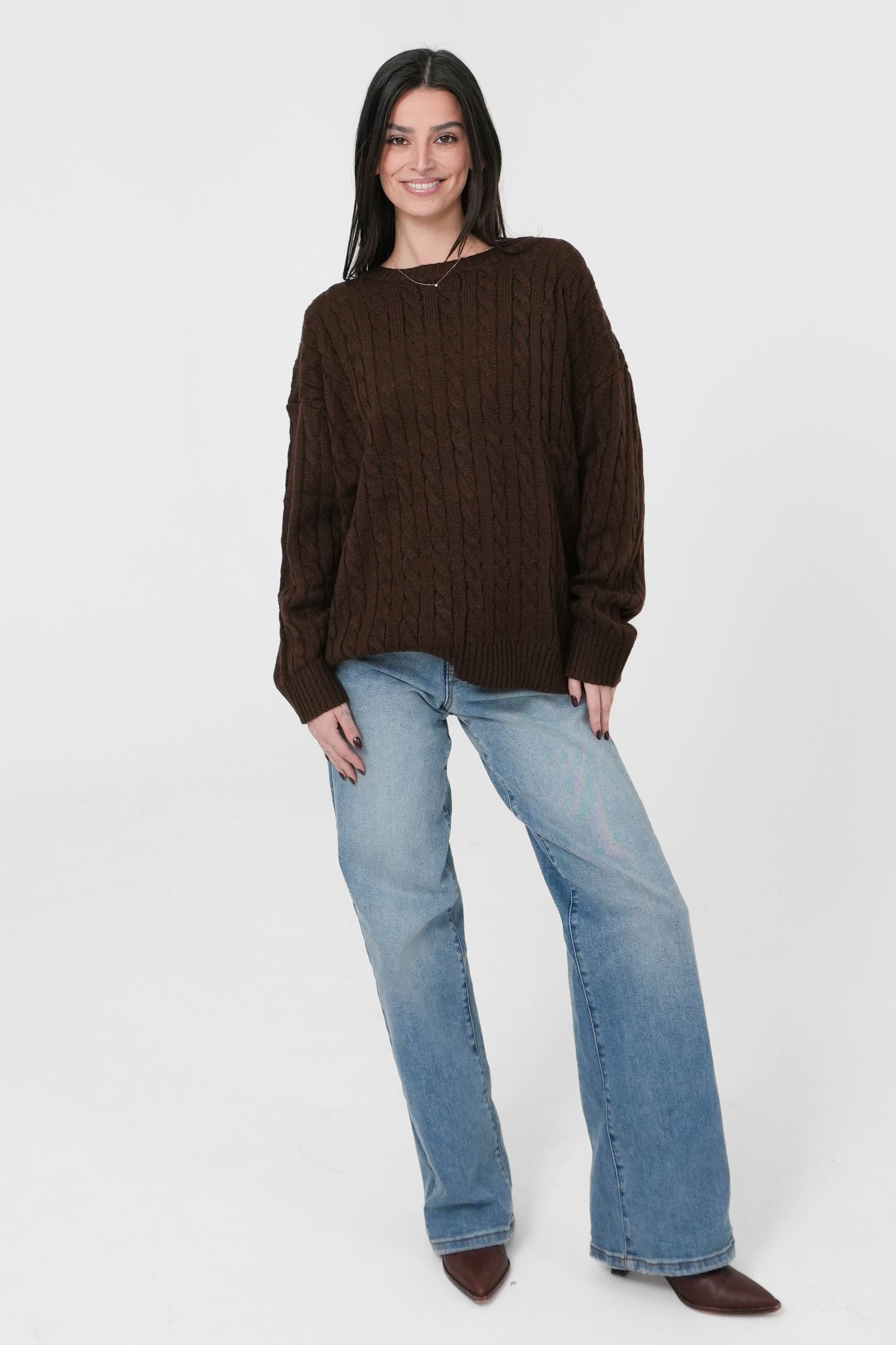 Jaden Sweater in Brown