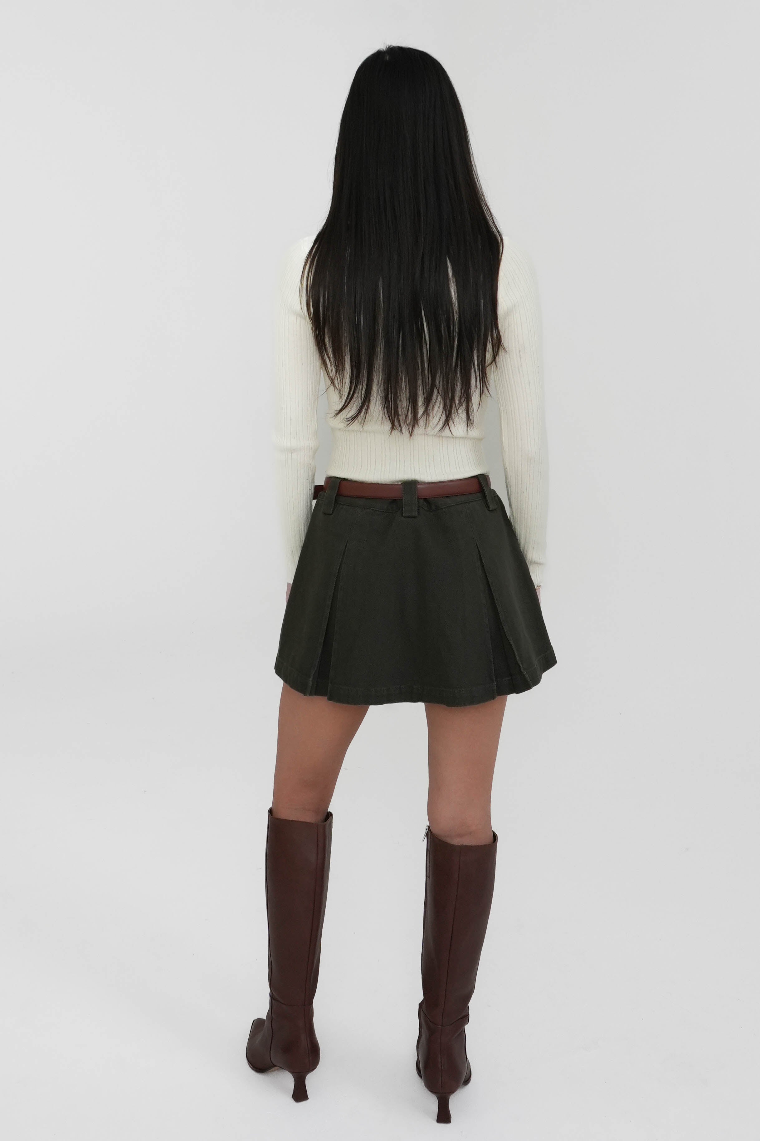 Over You Skort in Olive