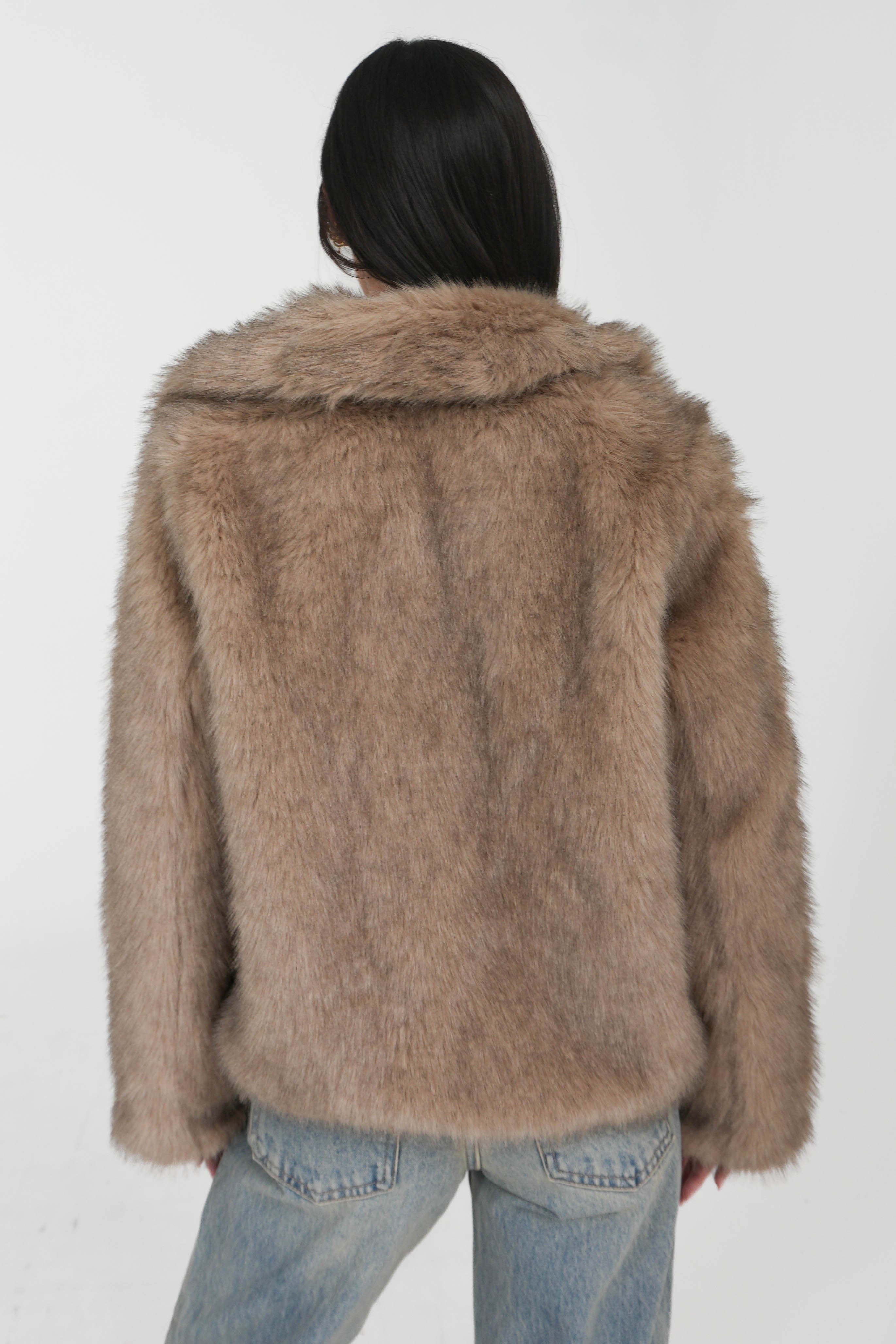 So Chic Faux Fur Jacket