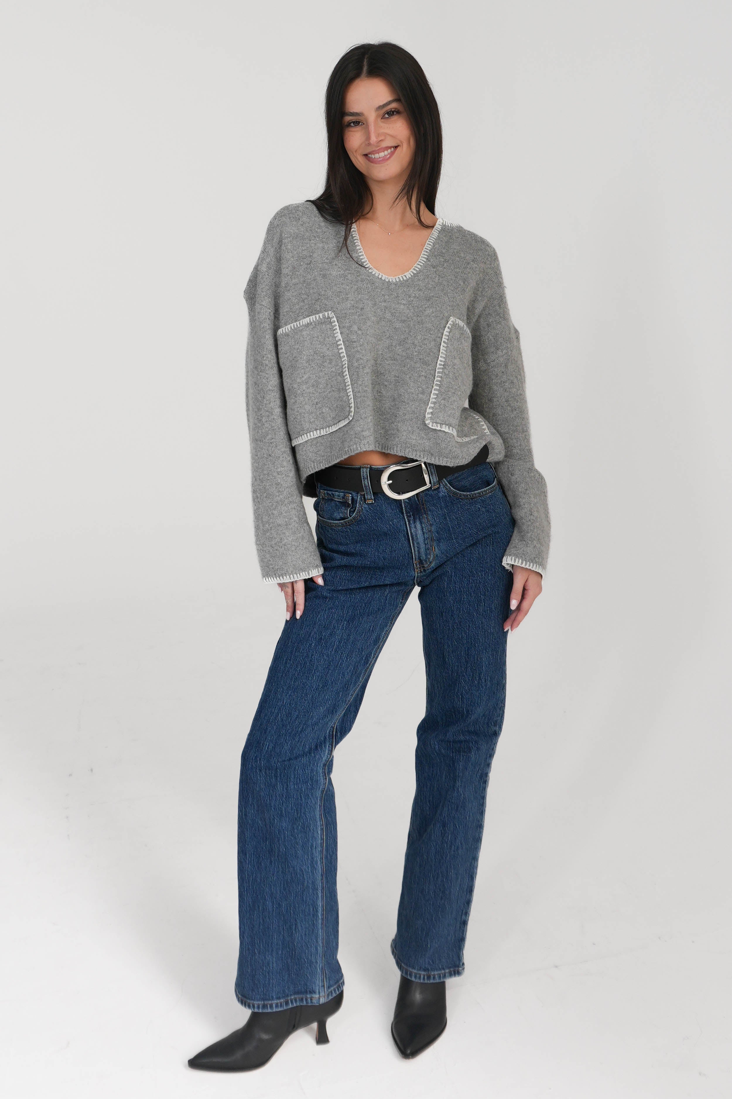 Danielle Sweater in Grey