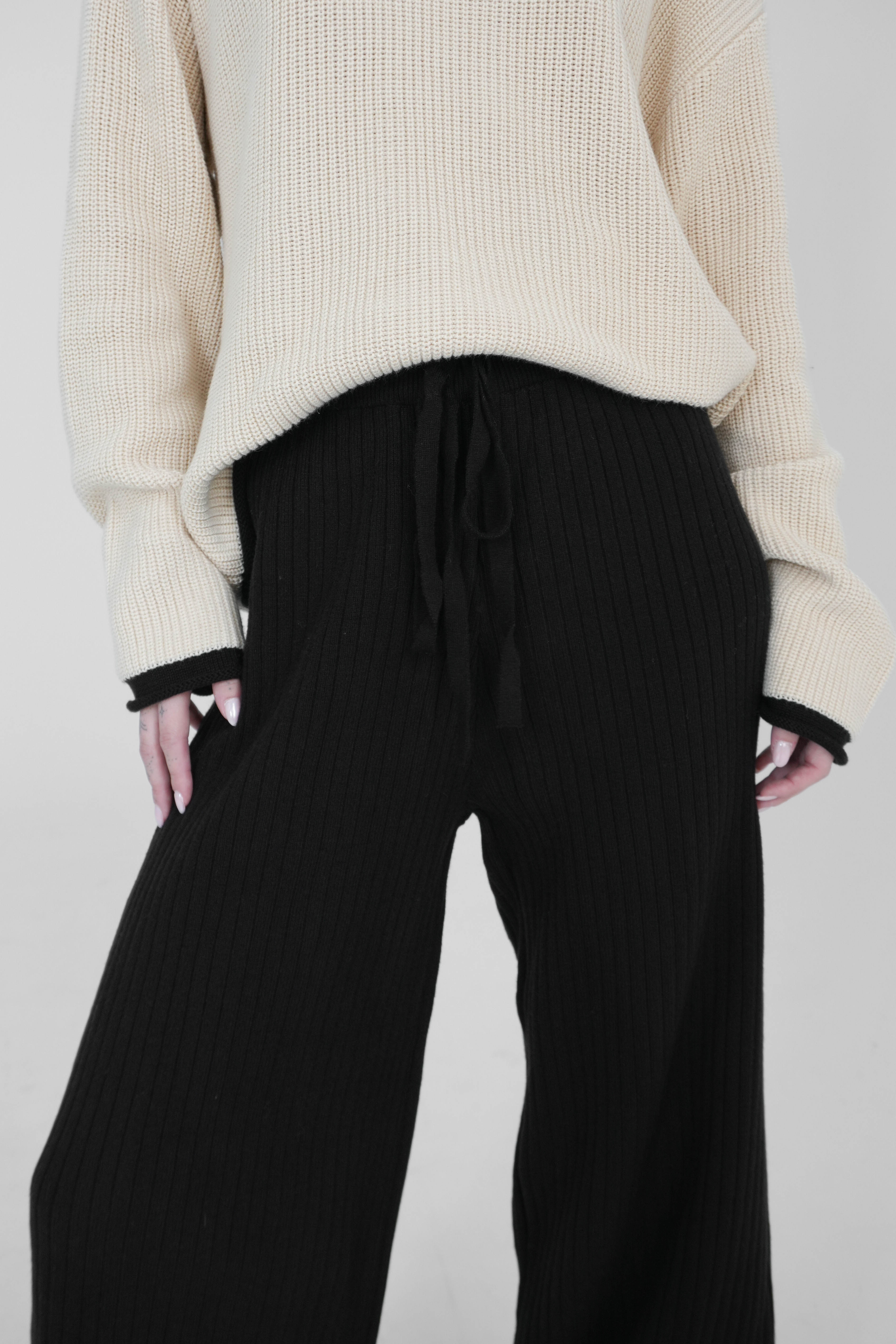 Unwritten Love Knit Pants in Black