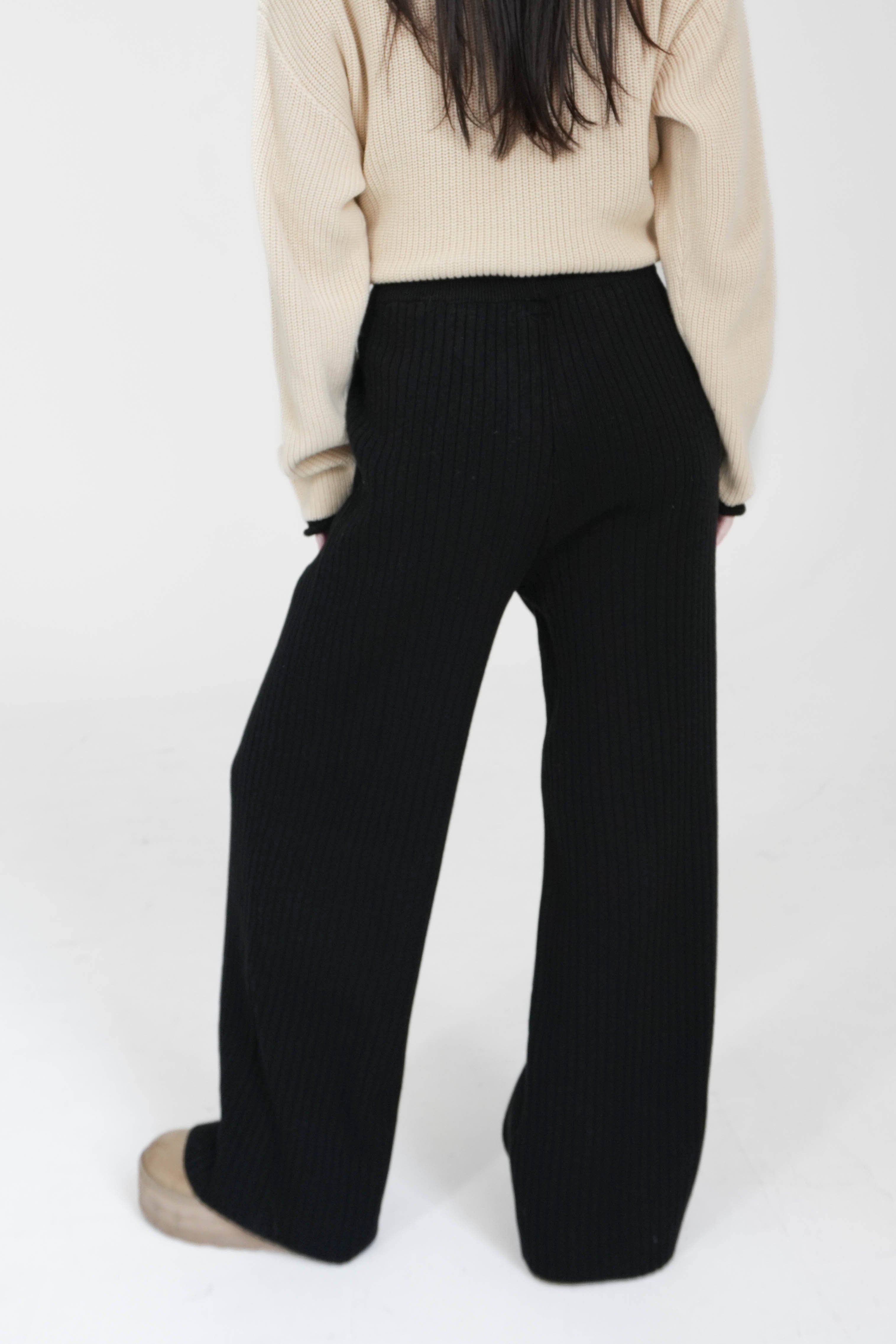 Unwritten Love Knit Pants in Black