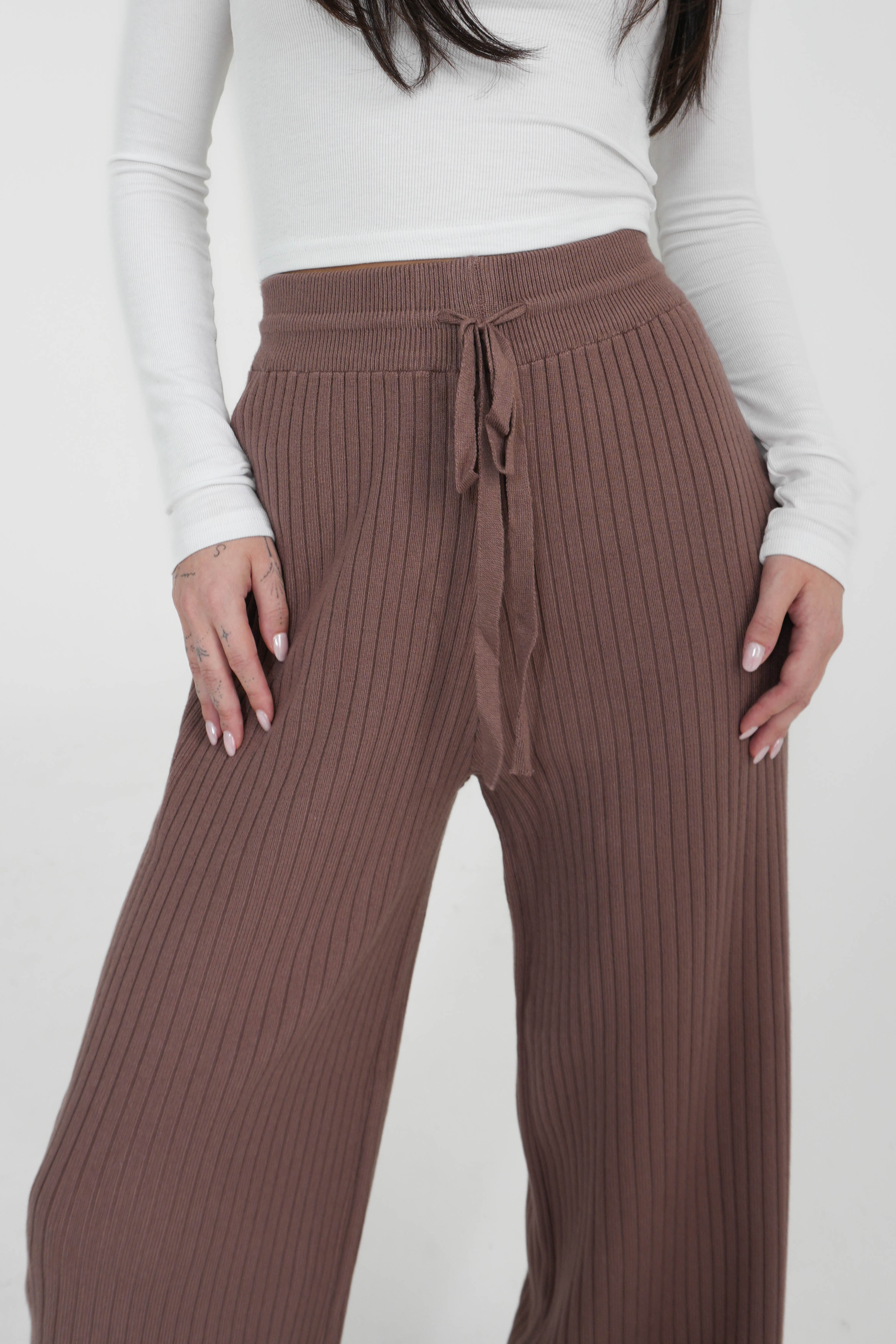 Unwritten Love Knit Pants in Brown